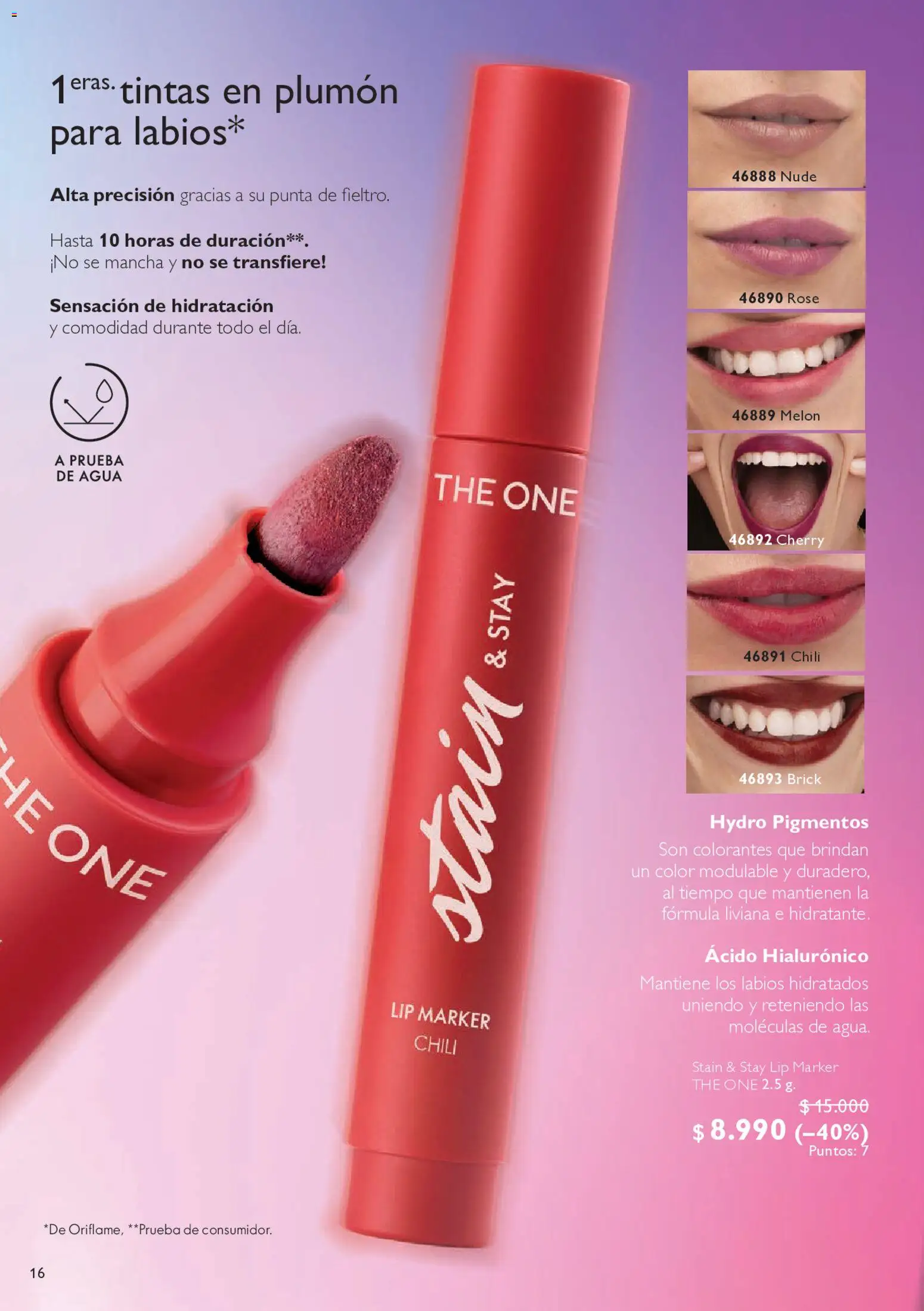 Oriflame Catálogo │ válido desde el 09.05.2026 | Página: 18 | Productos: Agua, Plumón, Melón