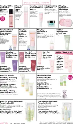 Preview of Mary Kay weekly ads valid from 16.02.2026 | Page: 30 | Products: Butter, Sunscreen, Tea, Body Wash