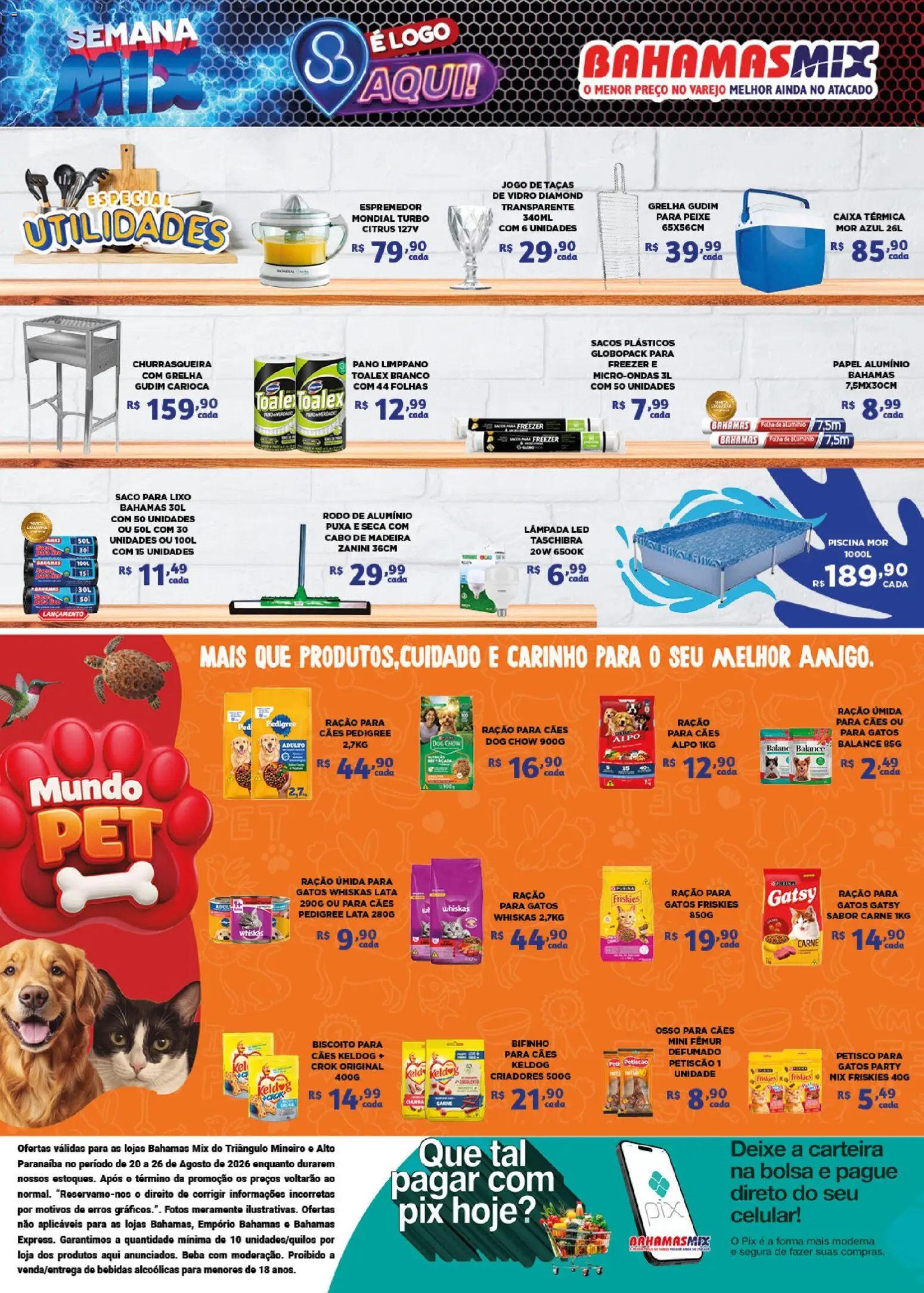 Bahamas Mix Folheto - válido de 20/08/2026 | Página: 4 | Produtos: Saco para lixo, Taças, Bananas, Piscina