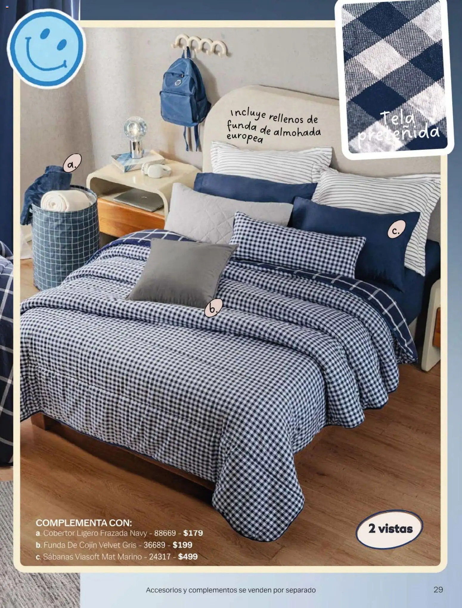 Nuevas ofertas de Vianney válidas en toda la República Mexicana desde el 23.01.2026. ¡Encuentra las mejores ofertas en Vianney catálogo Chavos! | Página: 31 | Productos: Funda, Funda de almohada, Almohada, Sabanas
