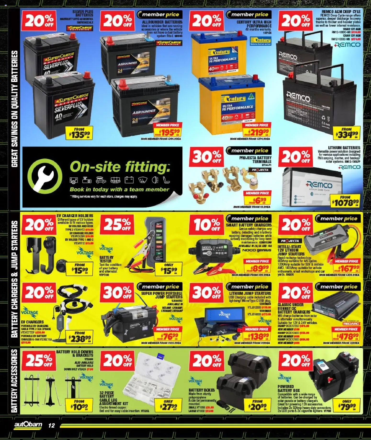 Autobarn catalogue - valid from 15.04.2026 | Page: 12 | Products: Battery, Charger, Cable, Portable