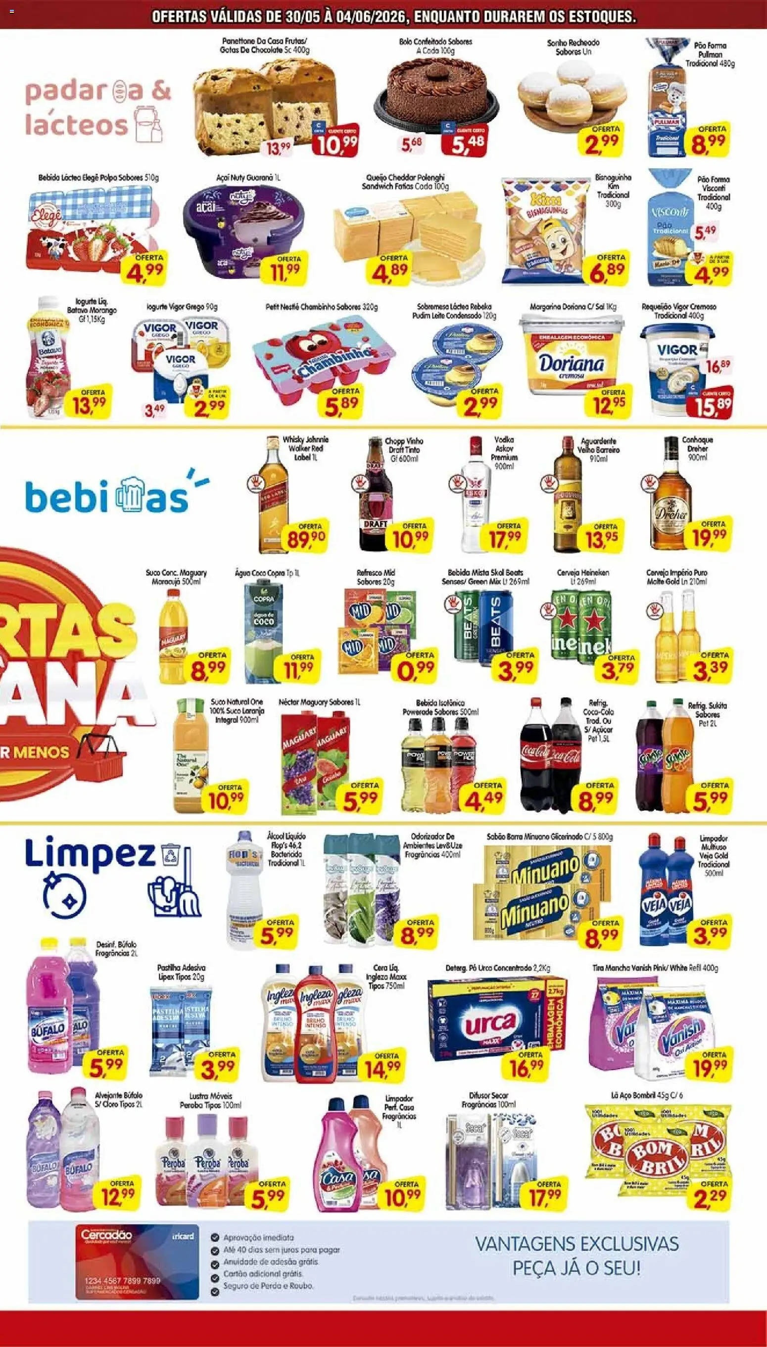 Cercadão Folheto - válido de 30.05.2026 | Página: 3 | Produtos: Cerveja Heineken, Bebida, Cera, Açaí