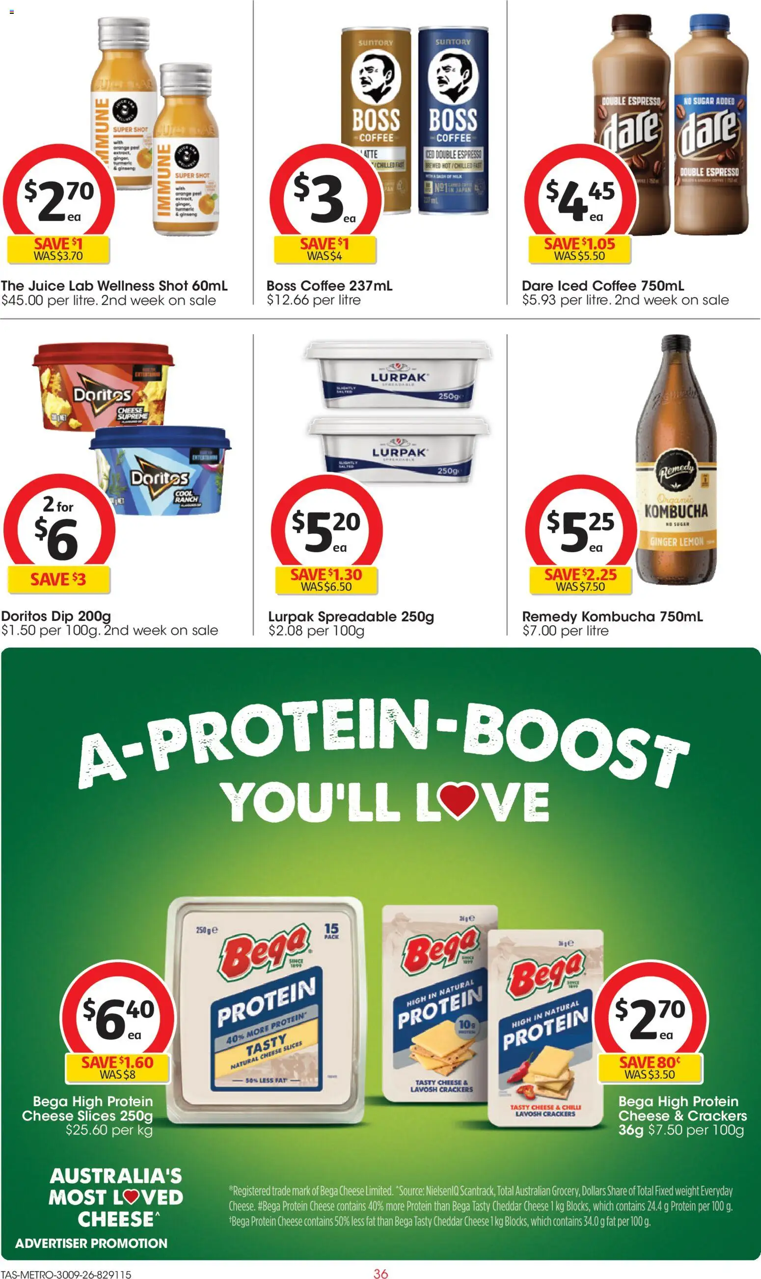 Coles catalogue - valid from 30/09/2026 | Page: 36 | Products: Crackers, Ginger, Sugar, Iced coffee