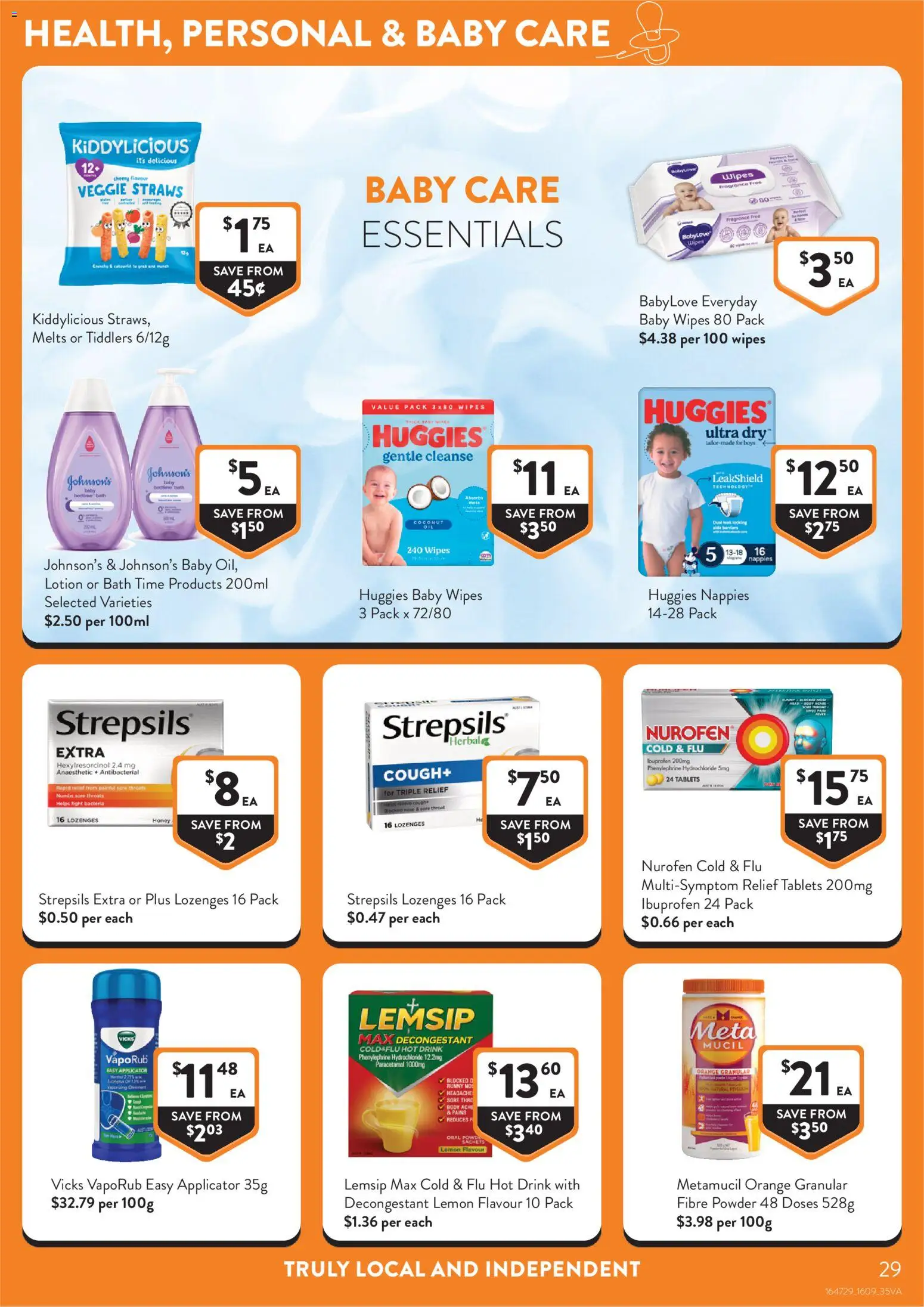 Foodworks catalogue - valid from 16/09/2026 | Page: 29 | Products: Bath, Lemon, Straws, Tablets