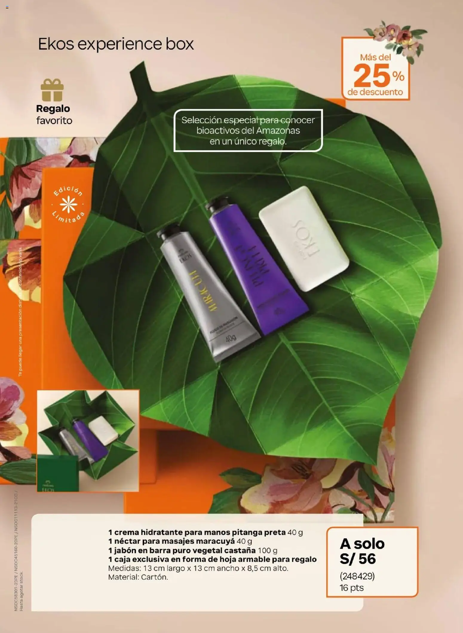 Catálogo Natura válido desde 31/03/2026 | Página: 16 | Productos: Jabón, Caja, Crema, Hoja