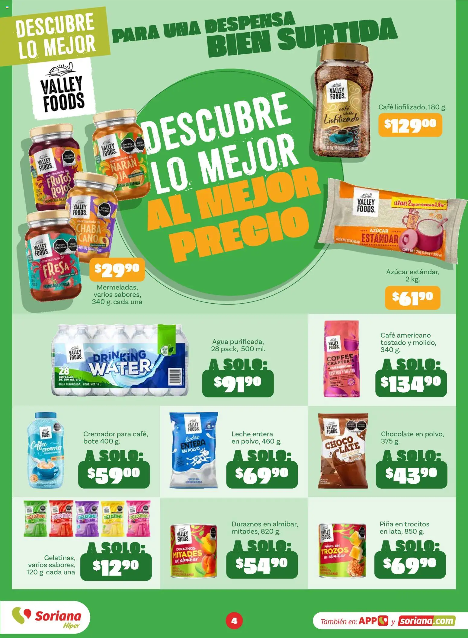 Nuevas ofertas de Soriana válidas en toda la República Mexicana desde el 31/08/2026. ¡Encuentra las mejores ofertas en Soriana Descubre lo mejor al mejor precio Híper Nacional! | Página: 5 | Productos: Azúcar, Mermelada, Despensa, Polvo