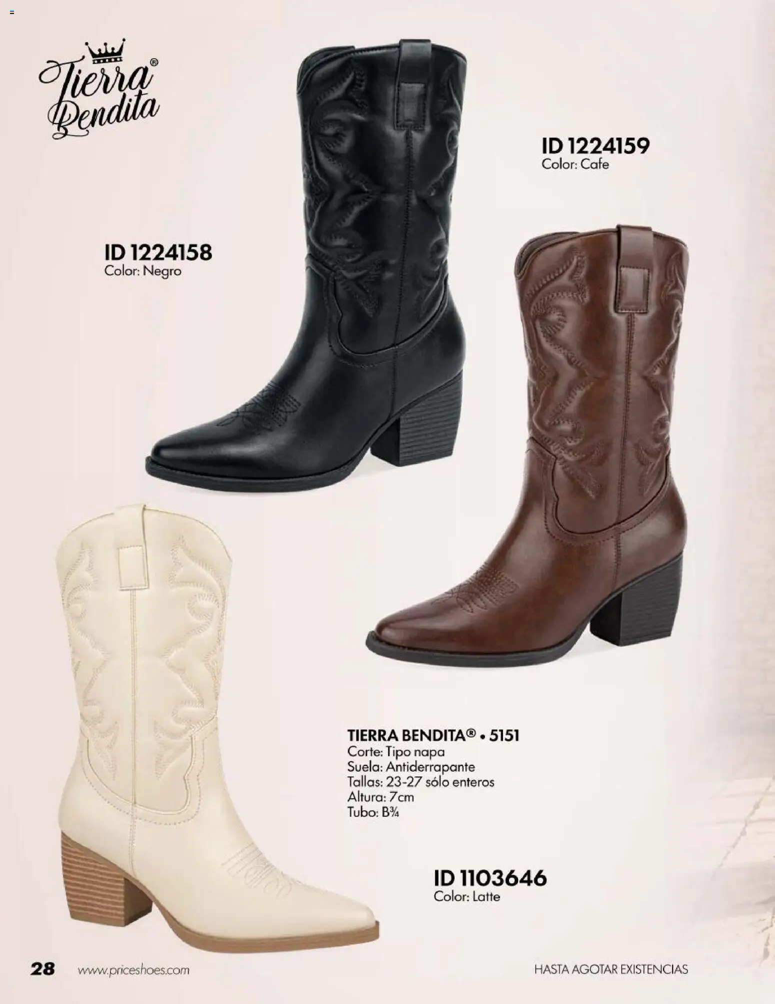 Nuevas ofertas de Price Shoes válidas en toda la República Mexicana desde el 18/07/2026. ¡Encuentra las mejores ofertas en Price Shoes catálogo Botas! | Página: 28
