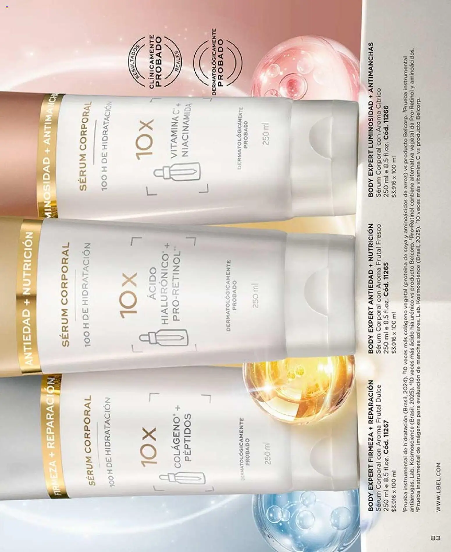 Catálogo L'Bel Campaña 15 │ válido desde el 06.09.2026 | Página: 83 | Productos: Proteína, Body, Arroz, Serum
