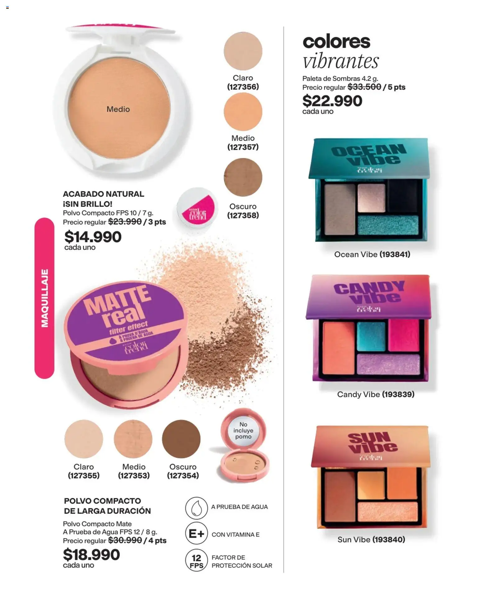 Avon revista - valida desde el 03/08/2026 | Página: 50 | Productos: Agua, Polvo compacto, Brillo, Polvo