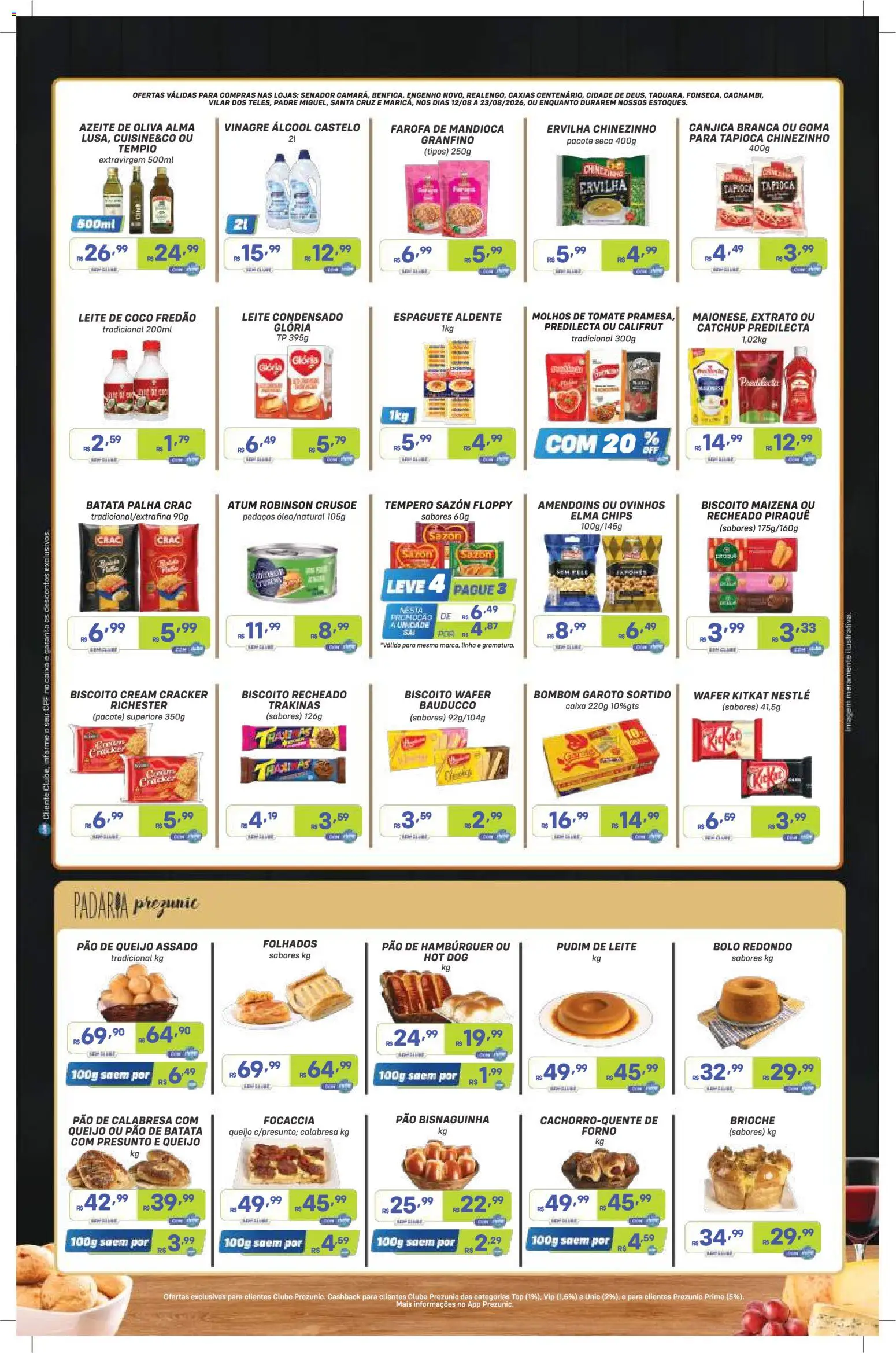 Prezunic Folheto - válido de 12/08/2026 | Página: 2 | Produtos: Coco, Ervilha, Molhos, Bombom