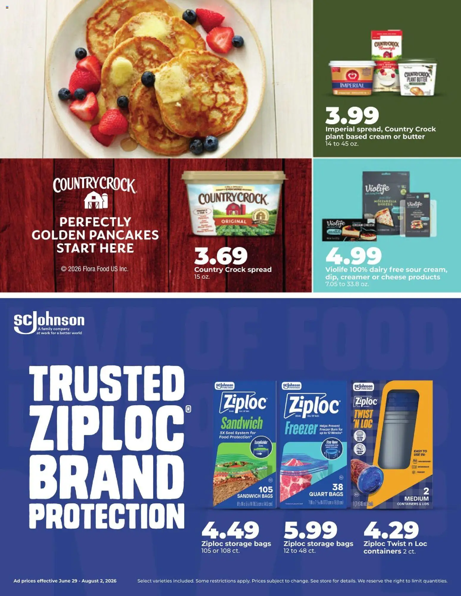 HyVee Monthly Ad - valid from 06/29/2026 | Page: 7 | Products: Butter, Cheese, Cream, Freezer