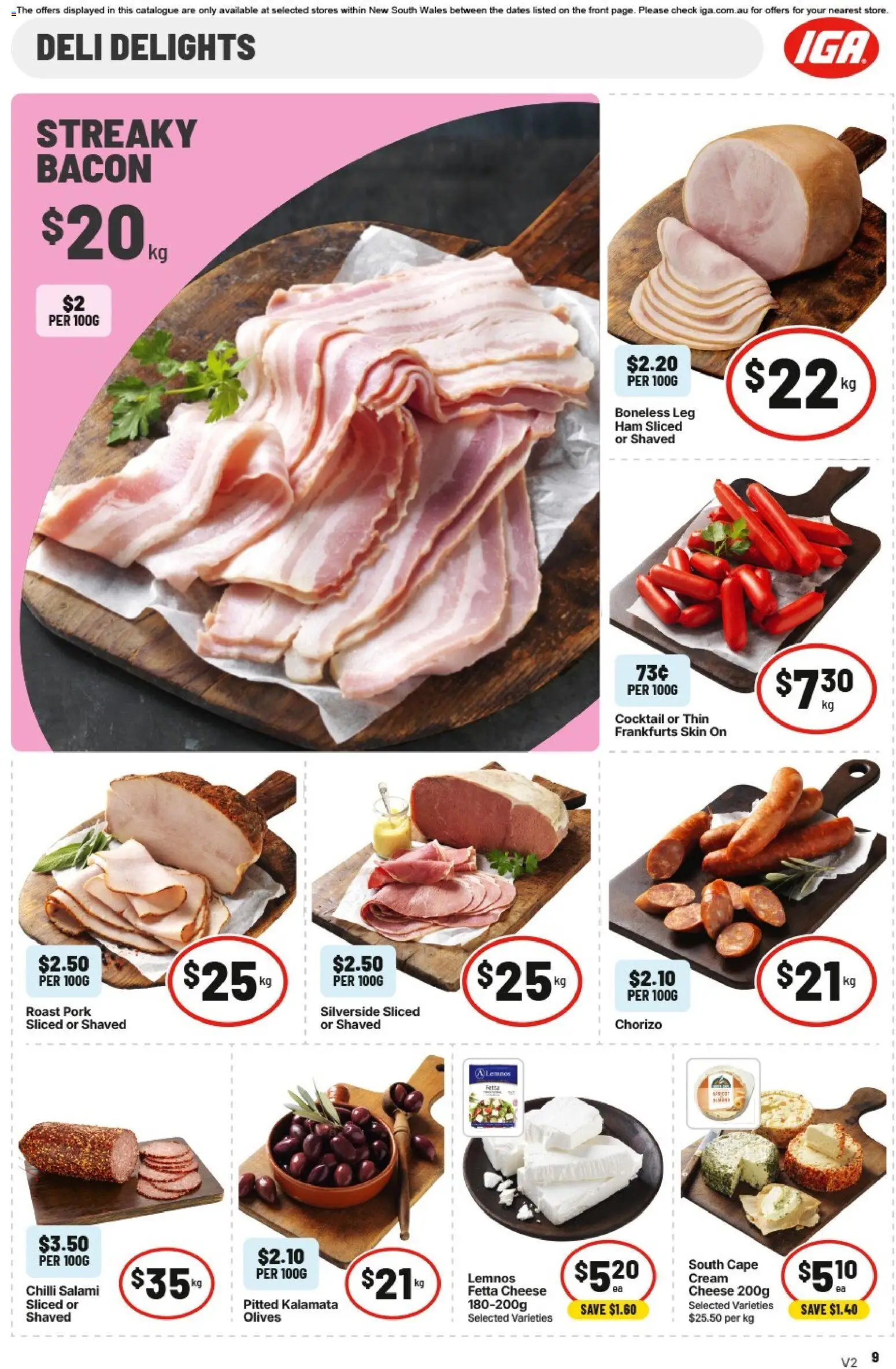 IGA catalogue - valid from 13.05.2026 | Page: 10 | Products: Salami, Ham, Olives, Chilli