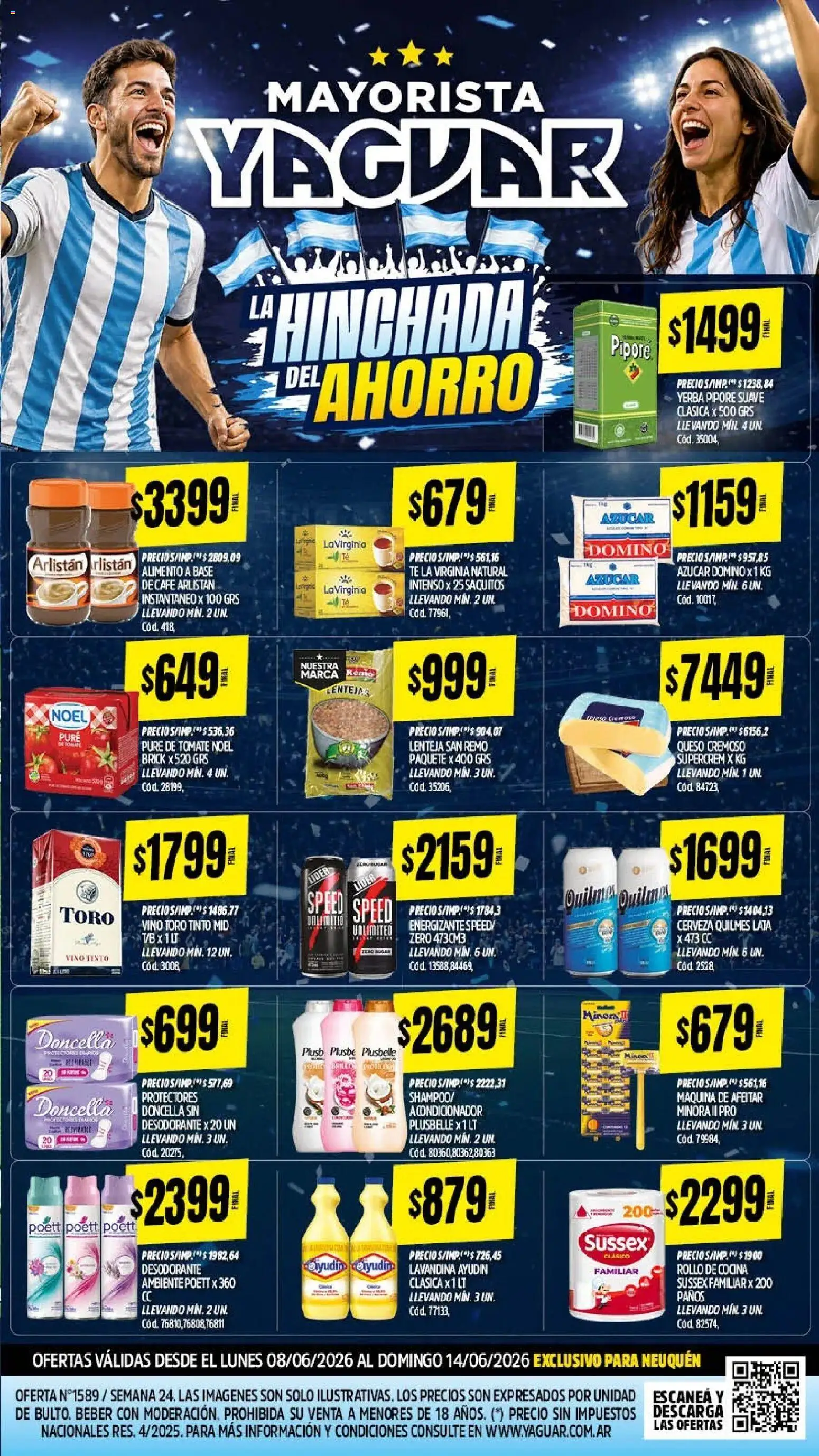 Yaguar - Oferta Semanal Neuquen │ válido desde el 08.06.2026 | Página: 2 | Productos: Cocina, Tomate, Café, Cerveza
