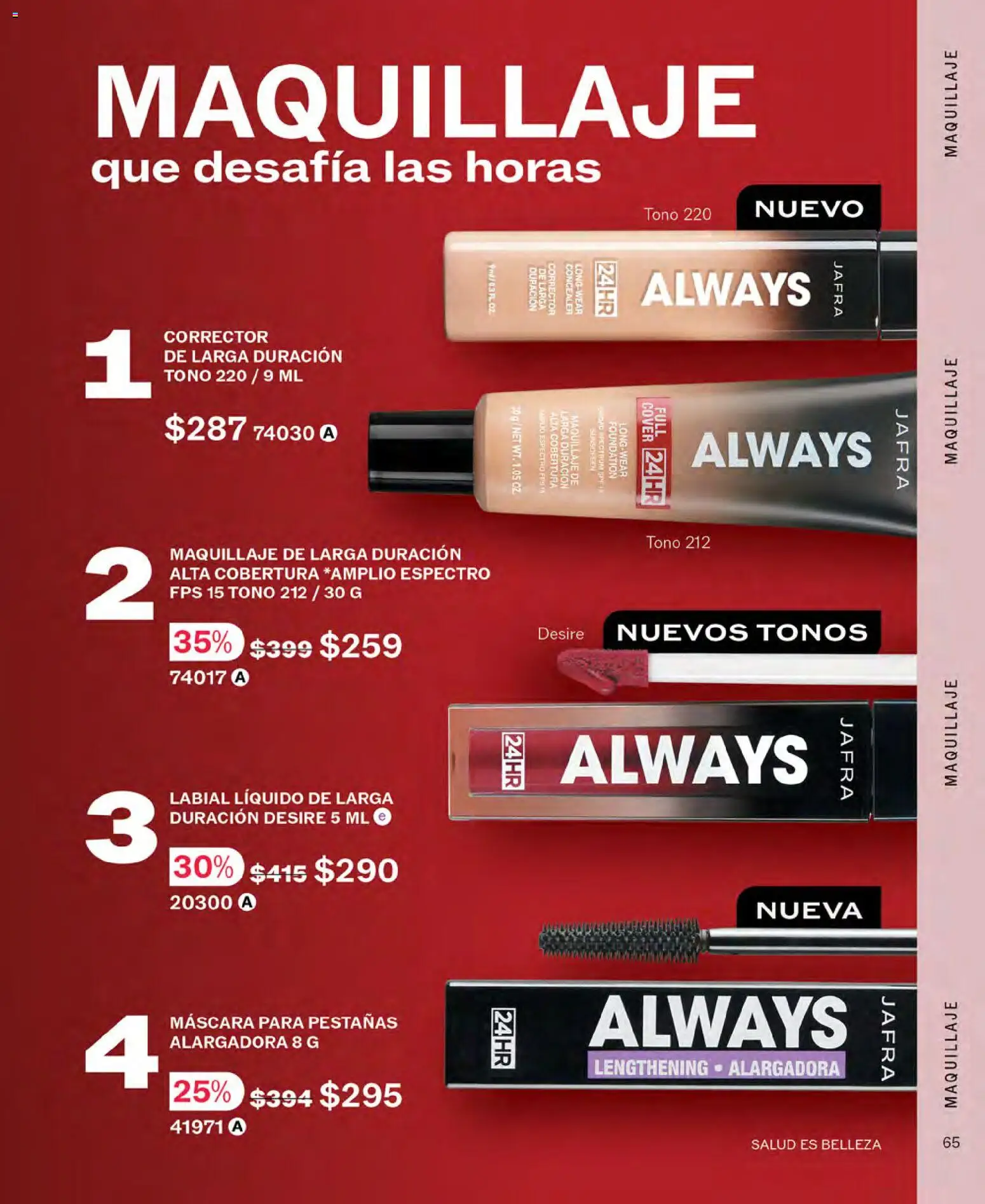 Nuevas ofertas de JAFRA válidas en toda la República Mexicana desde el 01/10/2026. ¡Encuentra las mejores ofertas en JAFRA catálogo! | Página: 65