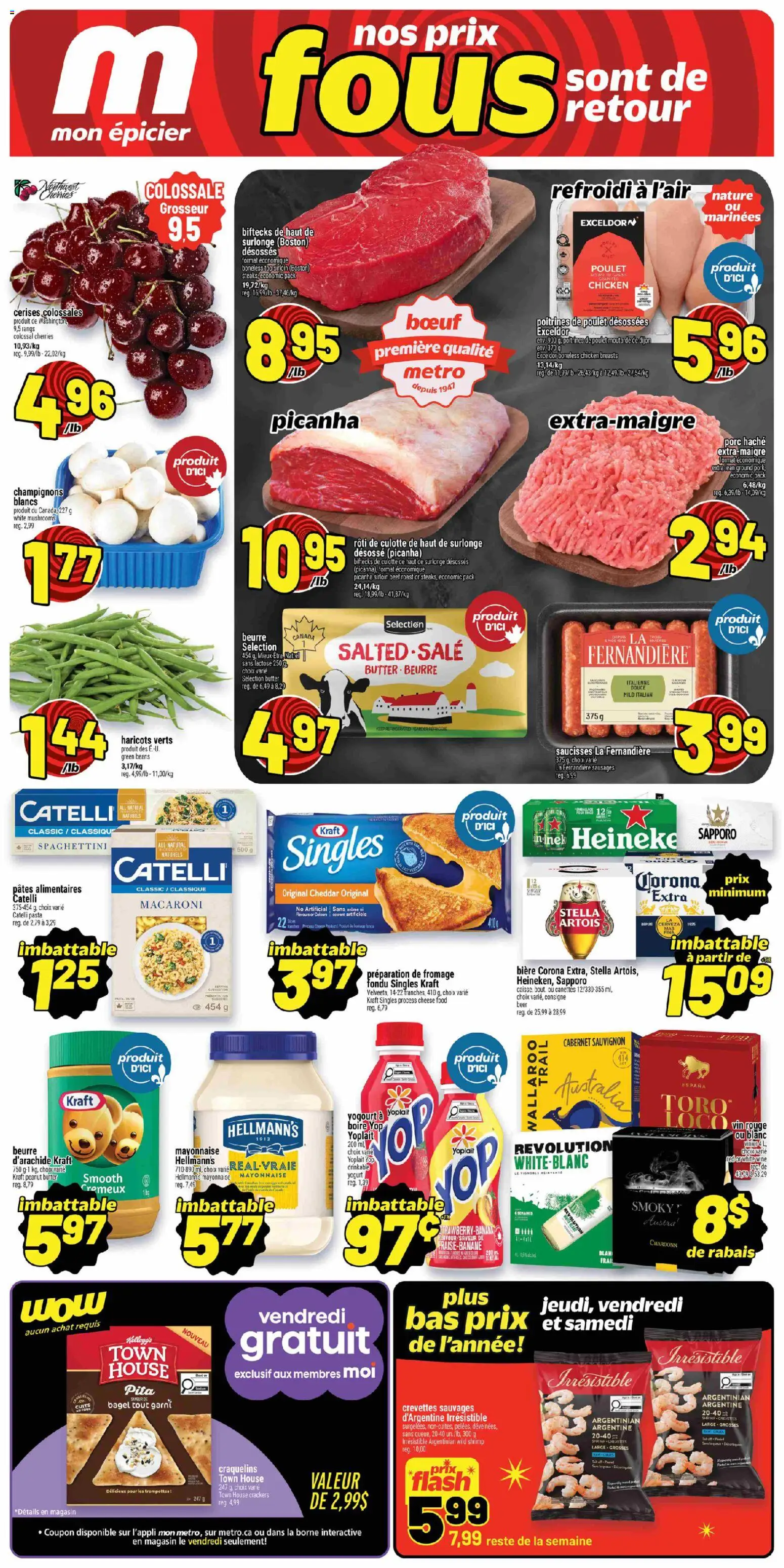 Metro flyer valid from 11.06.2026 | Page: 1 | Products: Chicken breasts, Butter, Wine, Chicken