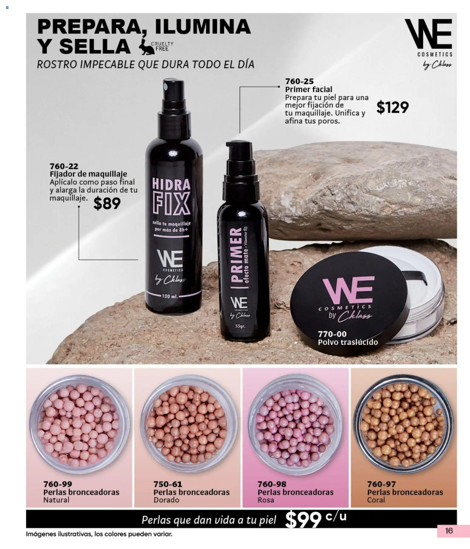 Nuevas ofertas de Cklass válidas en toda la República Mexicana desde el 05.03.2026. ¡Encuentra las mejores ofertas en Cklass catálogo Verano WE! | Página: 17 | Productos: Fijador, Mate, Maquillaje, Polvo