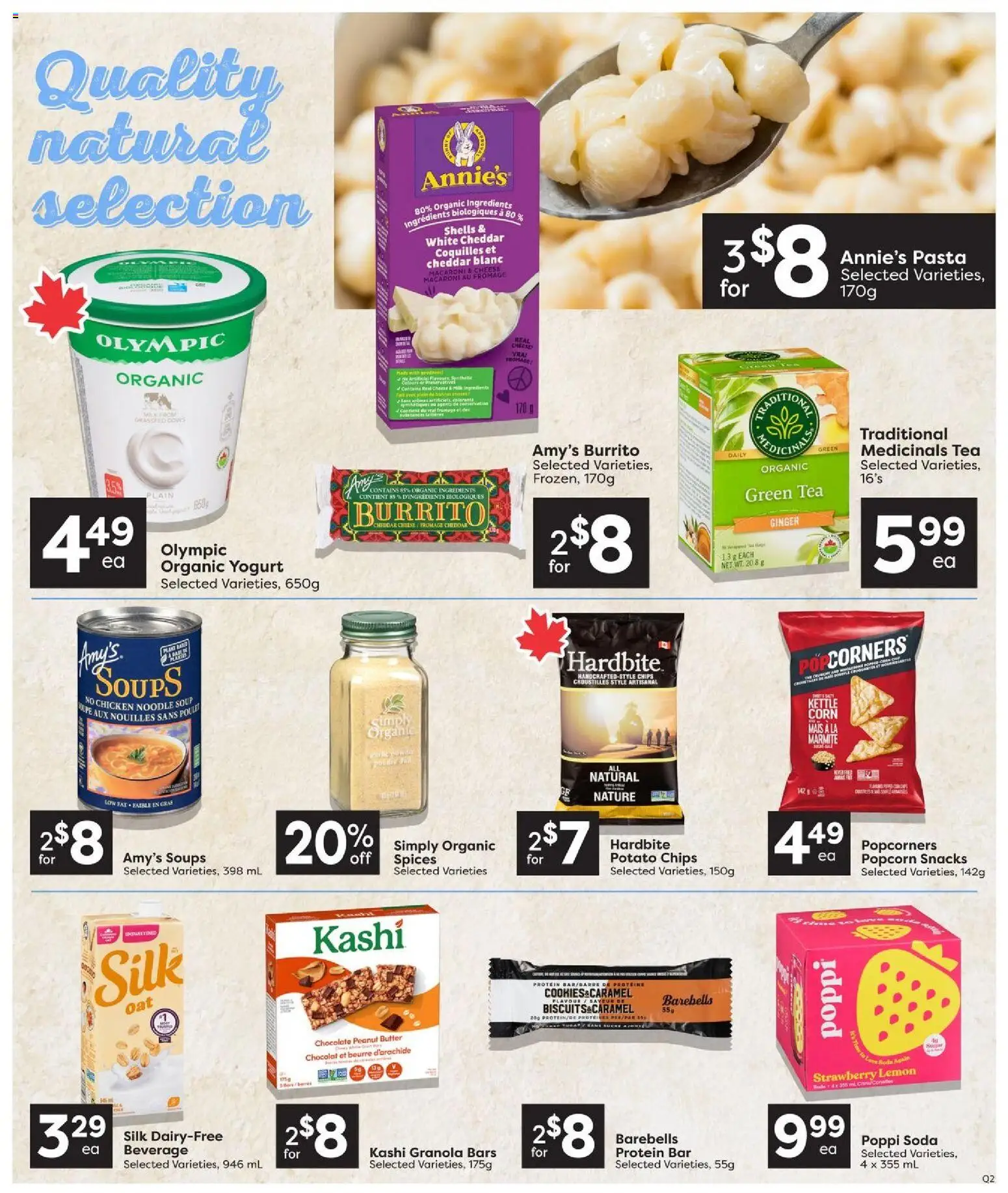 Quality Foods flyer valid from Jul 23, 2026 | Page: 8 | Products: Chips, Butter, Chocolate, Chicken