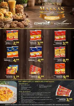 Cometa Supermercados ofertas Festival de Massas E Biscoitos - Pré-Visualização do folheto da loja Cometa Supermercados, válido de 11.05.2026 | Página: 1