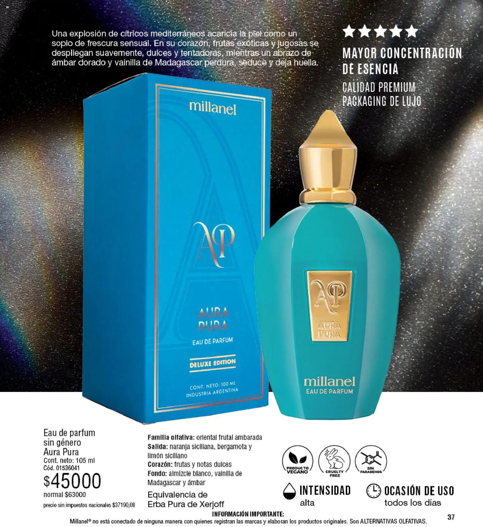 Millanel - Catálogo │ válido desde el 20/07/2026 | Página: 37 | Productos: Vainilla, Cítricos, Dulces, Limón