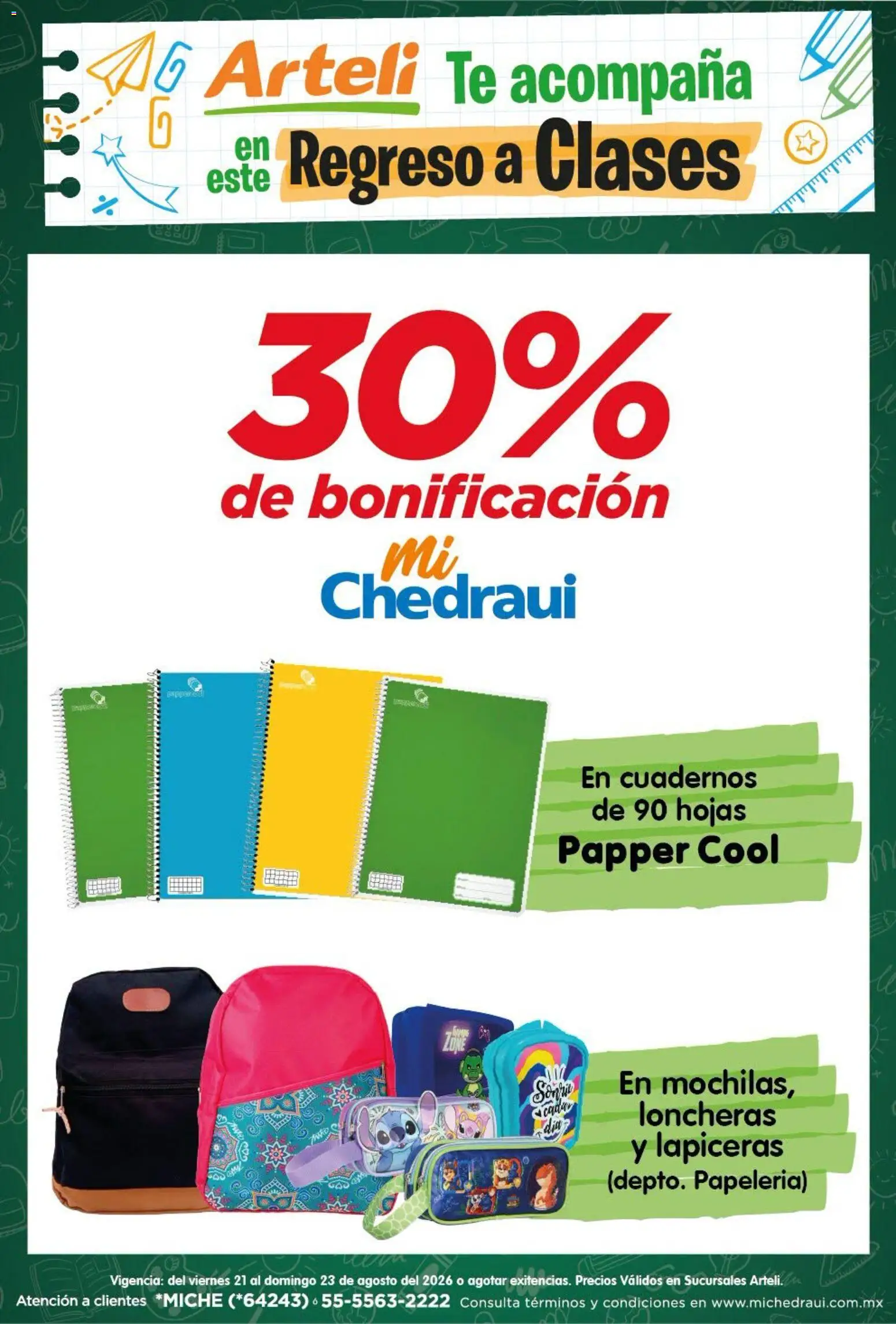 Nuevas ofertas de Arteli válidas en toda la República Mexicana desde el 21/08/2026. ¡Encuentra las mejores ofertas en Arteli folleto Regreso a Clases! | Página: 1 | Productos: Cuadernos, Té