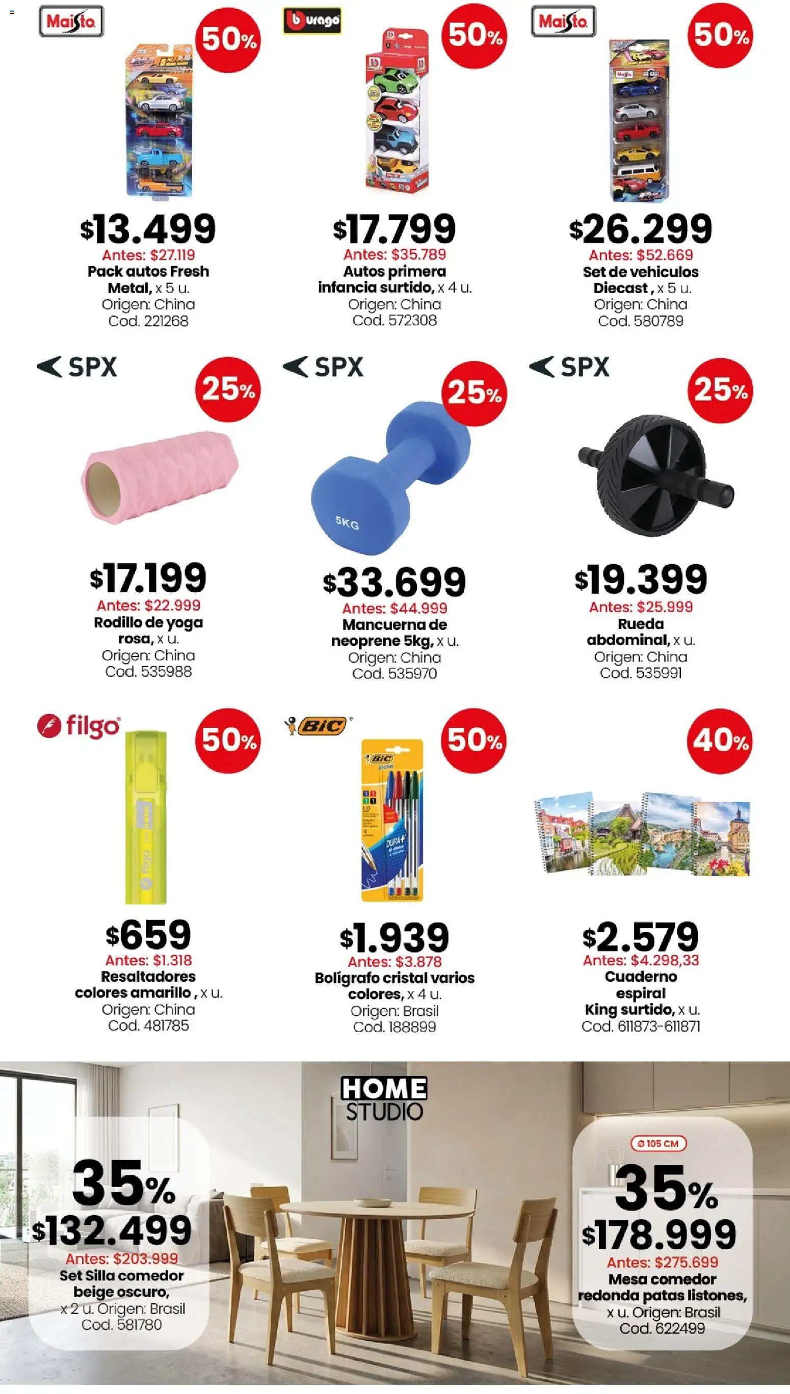 Coto - Bazar, deco, aire libre y mascotas │ válido desde el 15.06.2026 | Página: 3 | Productos: Mesa, Silla, Rodillo, Cuaderno