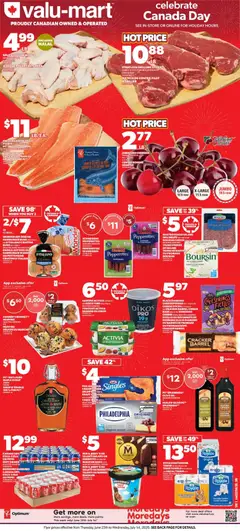 Preview of Valu Mart weekly flyer from shop Valu Mart valid from Jun 25, 2026 | Page: 2 | Products: Beef, PC, Salami, Chicken