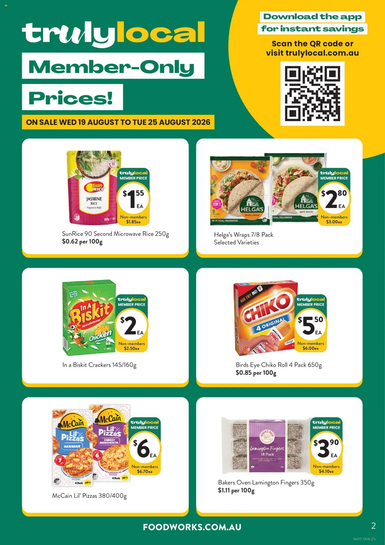 Foodworks catalogue - valid from 19/08/2026 | Page: 2 | Products: Jasmine rice, Crackers, Chicken, Oven
