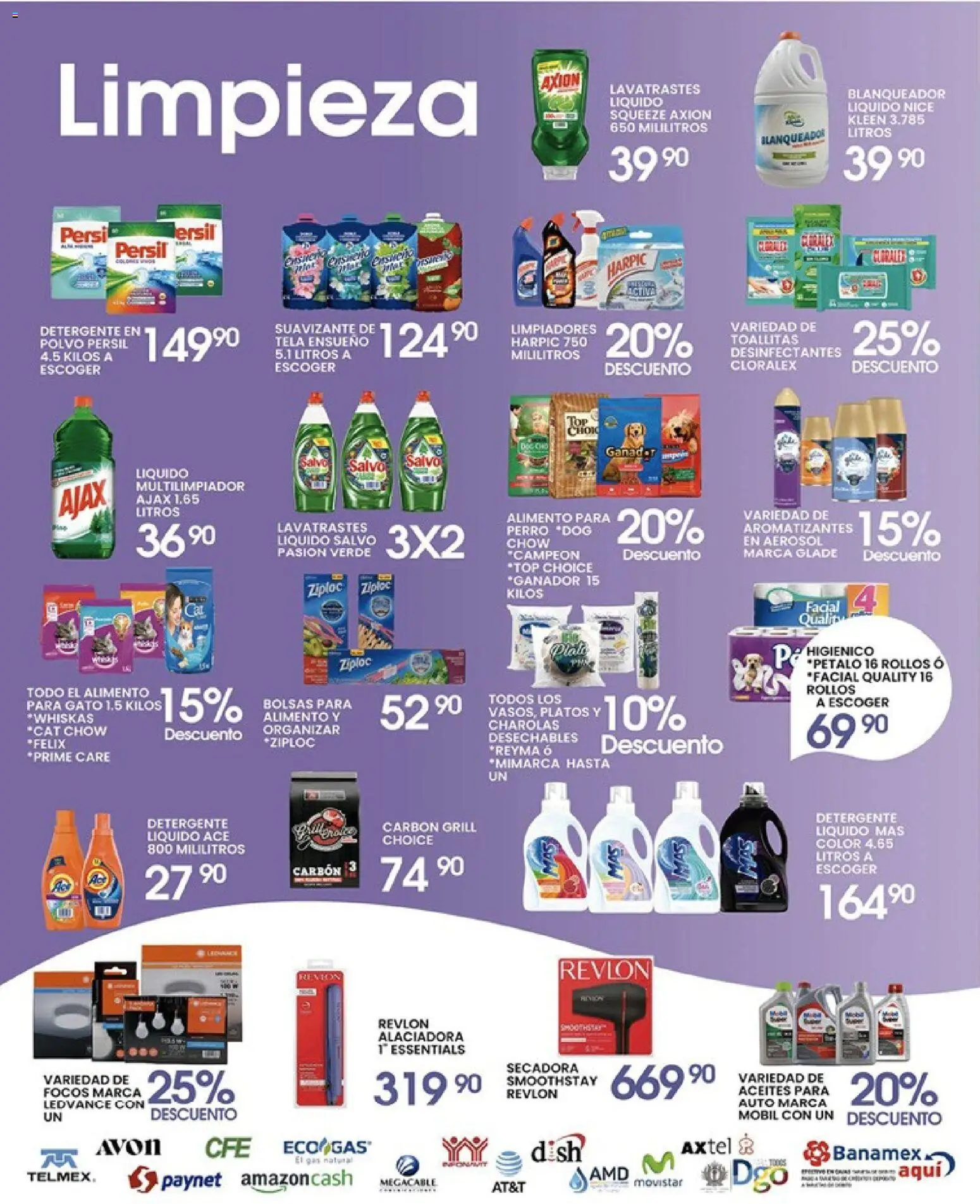 Nuevas ofertas de Alsuper válidas en toda la República Mexicana desde el 08.05.2026. ¡Encuentra las mejores ofertas en Alsuper folleto Durango! | Página: 5 | Productos: Detergente, Secadora, Suavizante, Polvo