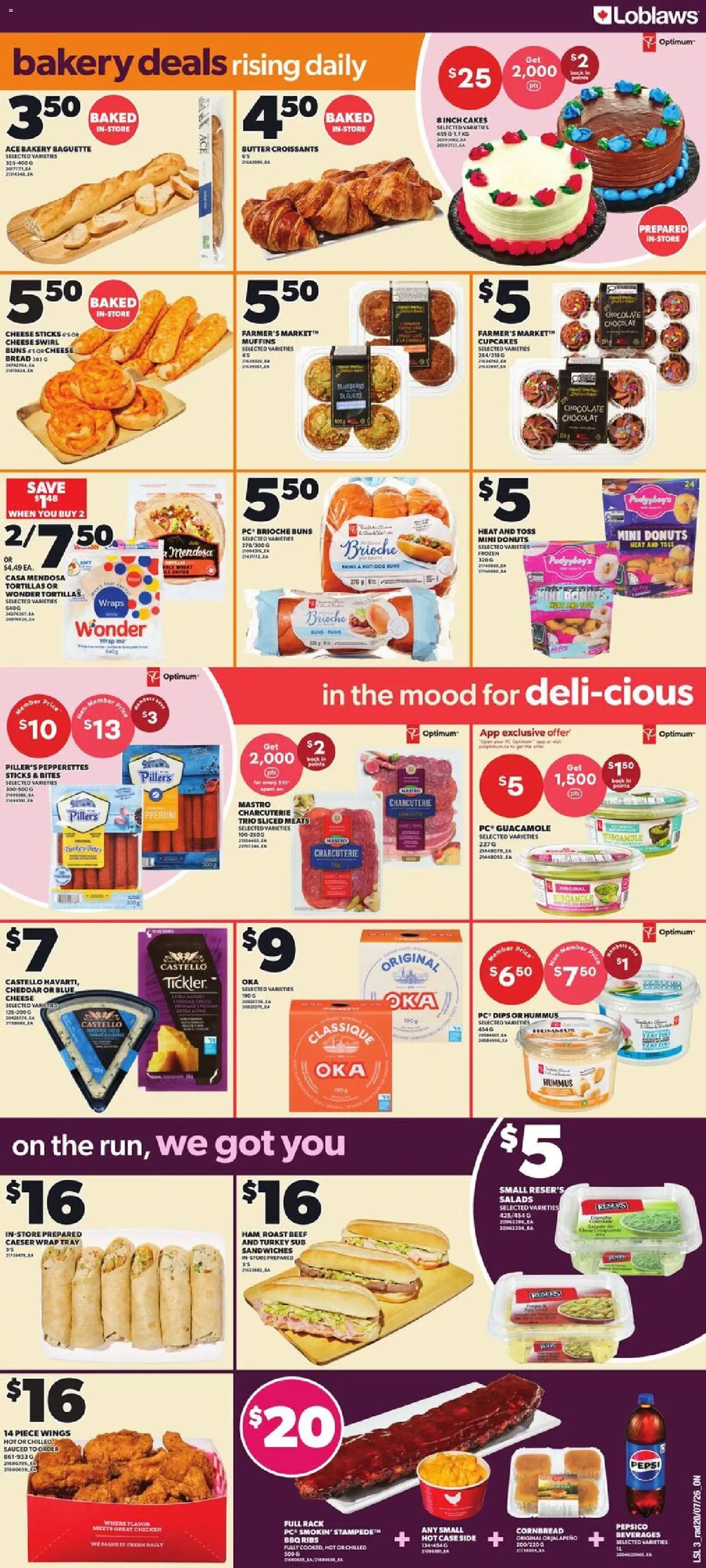 Loblaws flyer valid from Jul 23, 2026 | Page: 4 | Products: Turkey, Case, Bakery, Butter