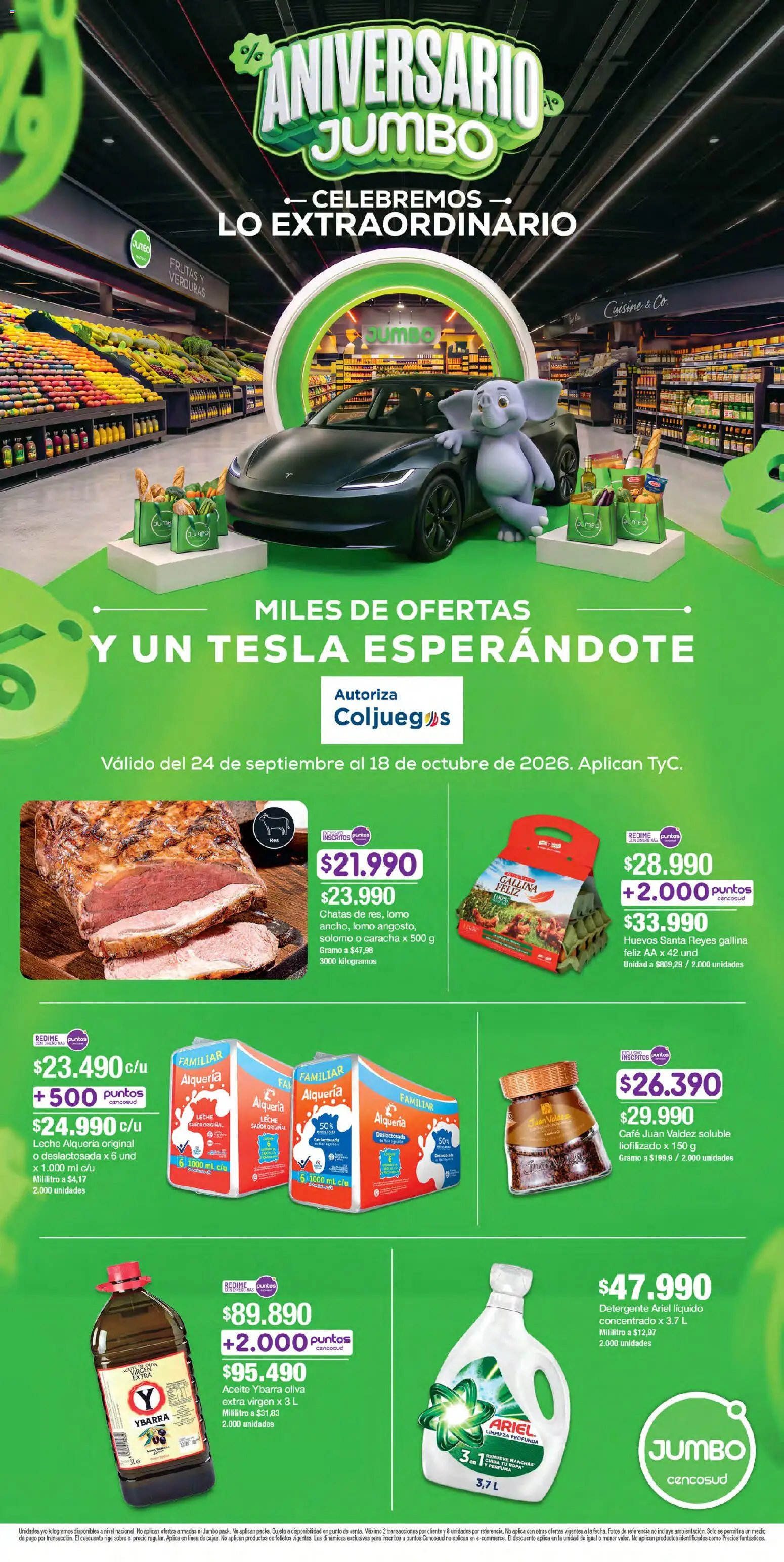Jumbo revista - valida desde el 24/09/2026 | Página: 1 | Productos: Té, Sobre, Oliva, Detergente