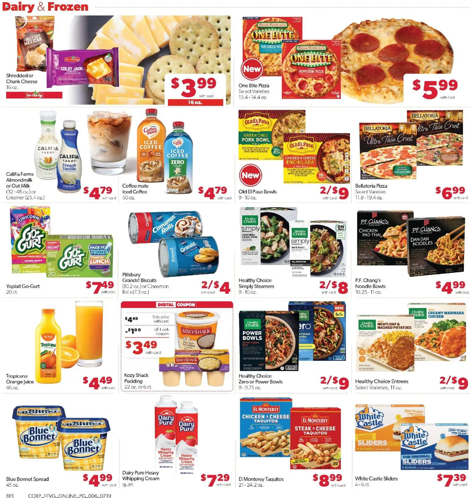 Family Fare Weekly Ad - valid from 07/19/2026 | Page: 11 | Products: Milk, Rice, Beef, Cream