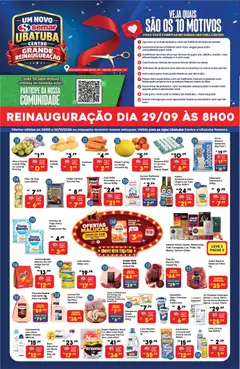 Semar Supermercado ofertas Reinauguração - Pré-Visualização do folheto da loja Semar Supermercado, válido de 29/09/2026