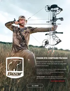 Preview of Dunham's Sports weekly ads valid from 08/06/2026 | Page: 7 | Products: Fusion, Bow, Arrow, Archery