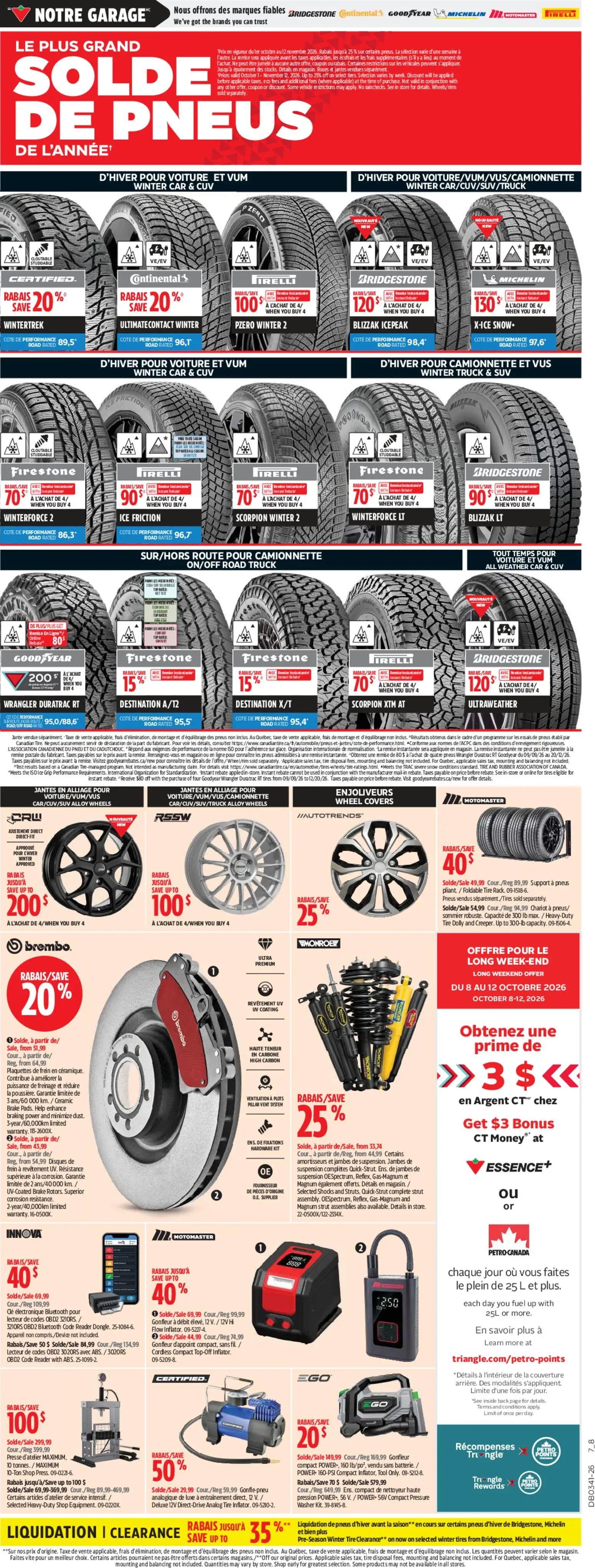 Canadian Tire flyer valid from Oct 8, 2026 | Page: 14