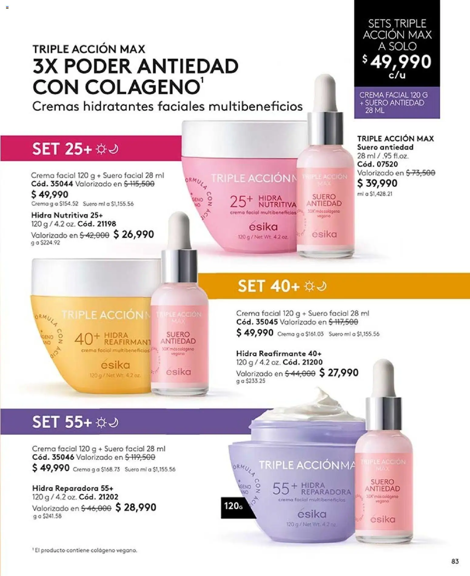 Ésika revista - valida desde el 07/08/2026 | Página: 83 | Productos: Crema