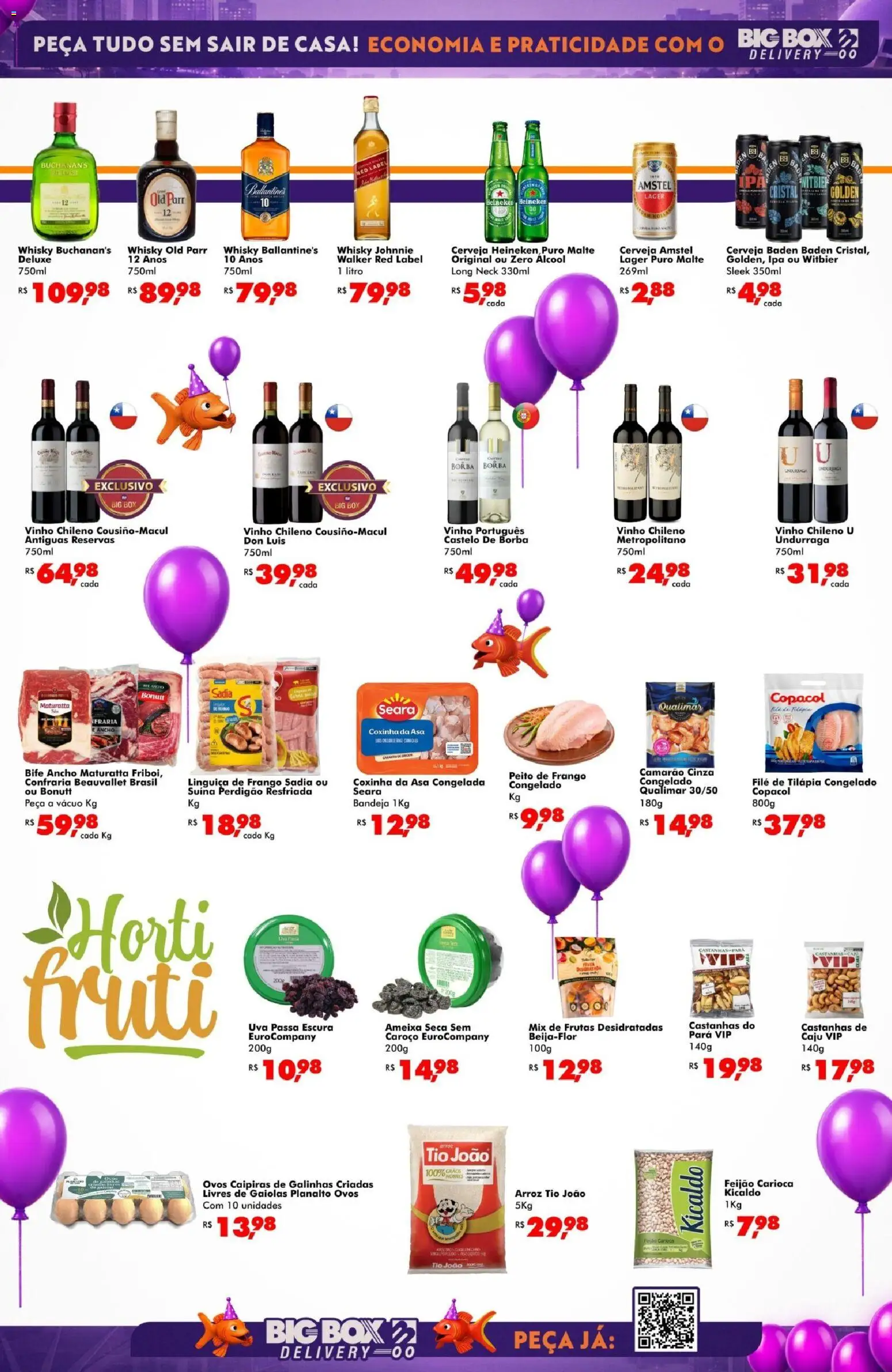 Big Box Folheto - válido de 05/08/2026 | Página: 3 | Produtos: Ancho Maturatta, Feijão, Vinho, Uva passa
