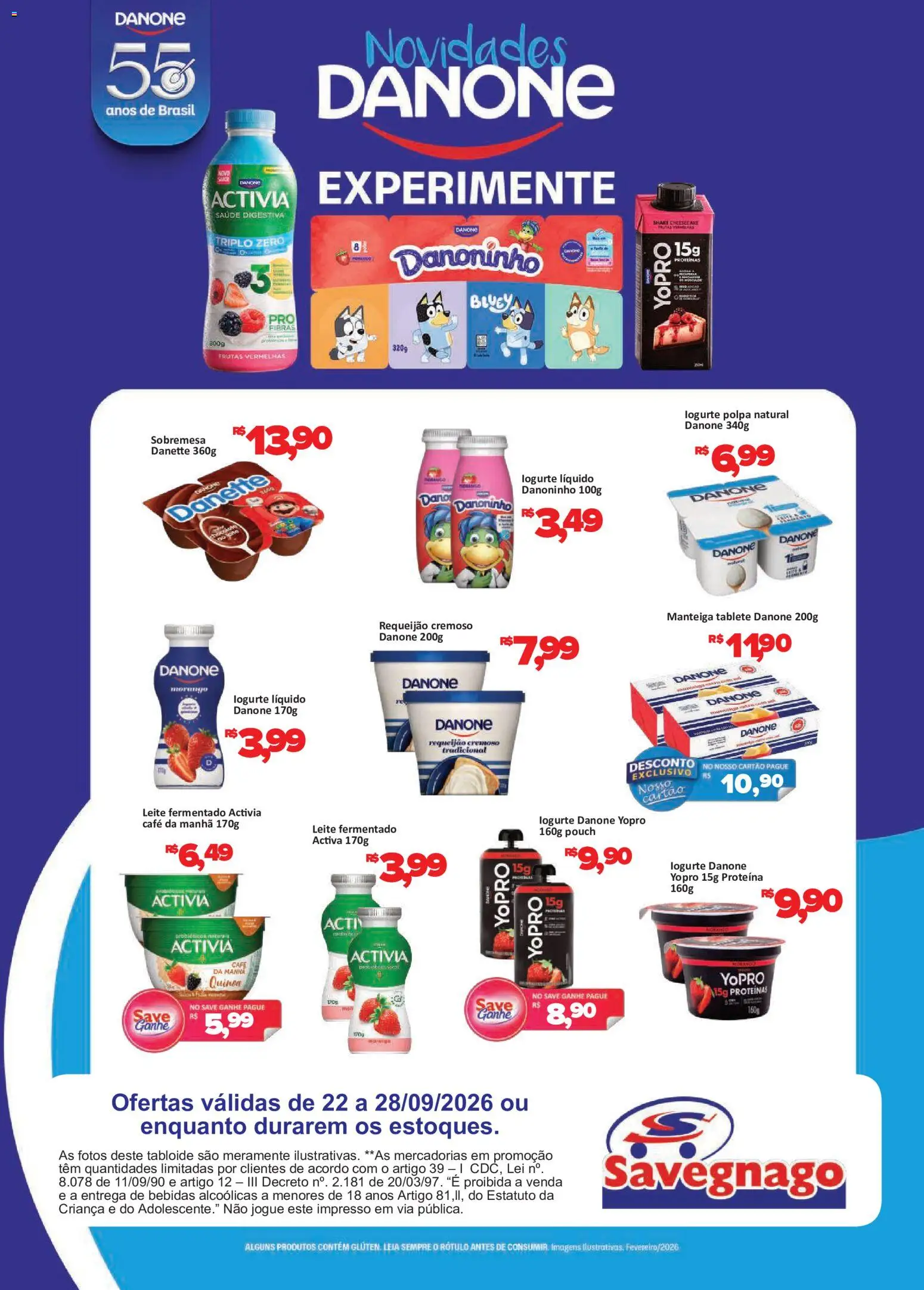 Savegnago Folheto - válido de 22/09/2026 | Página: 1 | Produtos: Sobremesa, Frutas vermelhas, Café, Proteína