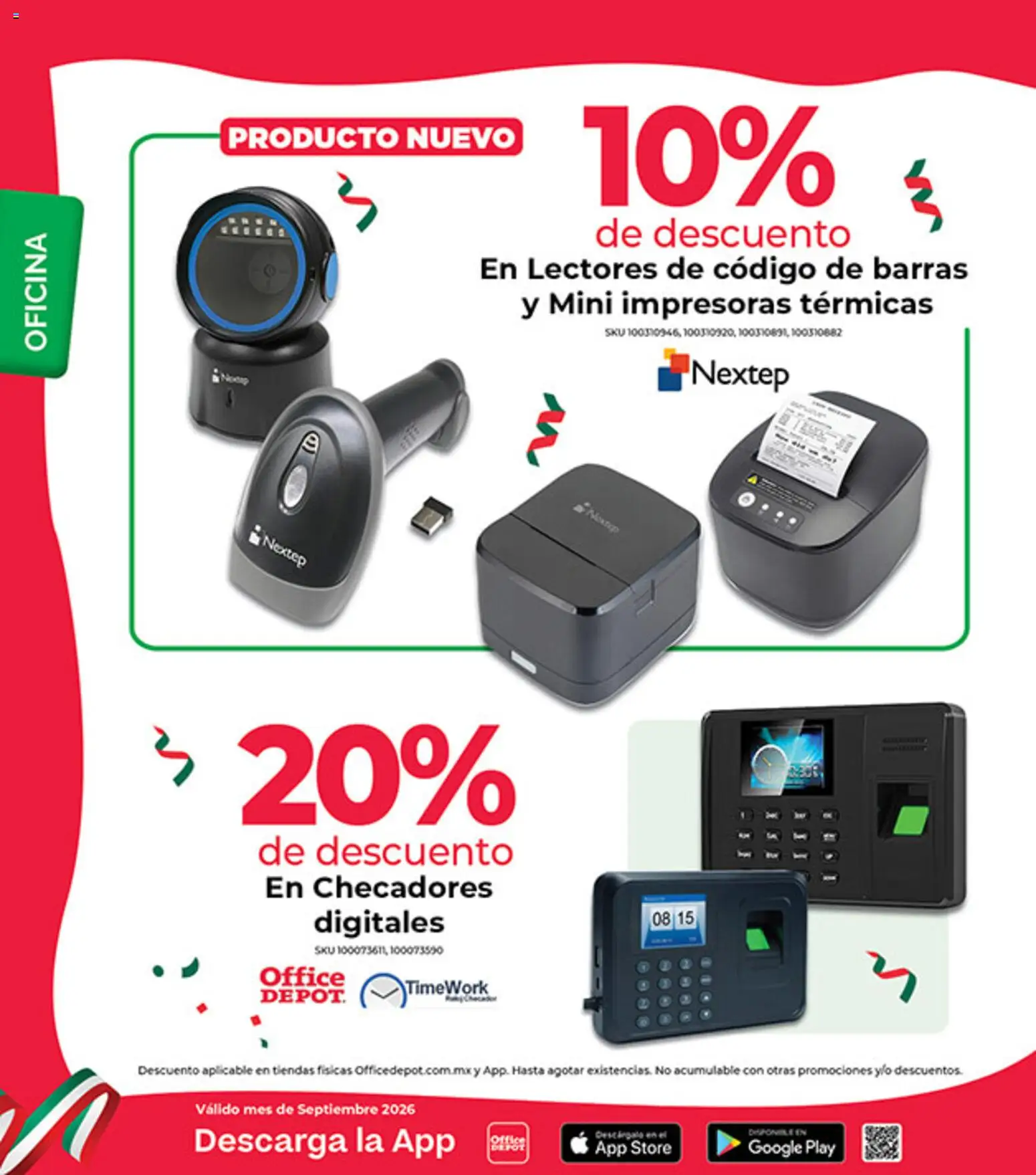 Nuevas ofertas de Office Depot válidas en toda la República Mexicana desde el 01/09/2026. ¡Encuentra las mejores ofertas en Office Depot catálogo! | Página: 13