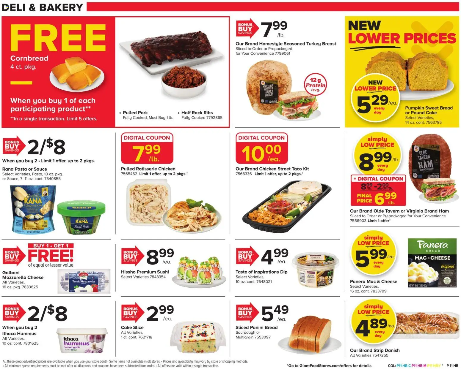 Giant Weekly Ad - valid from 08/07/2026 | Page: 12 | Products: Bakery, Chicken, Sauce, Lemon