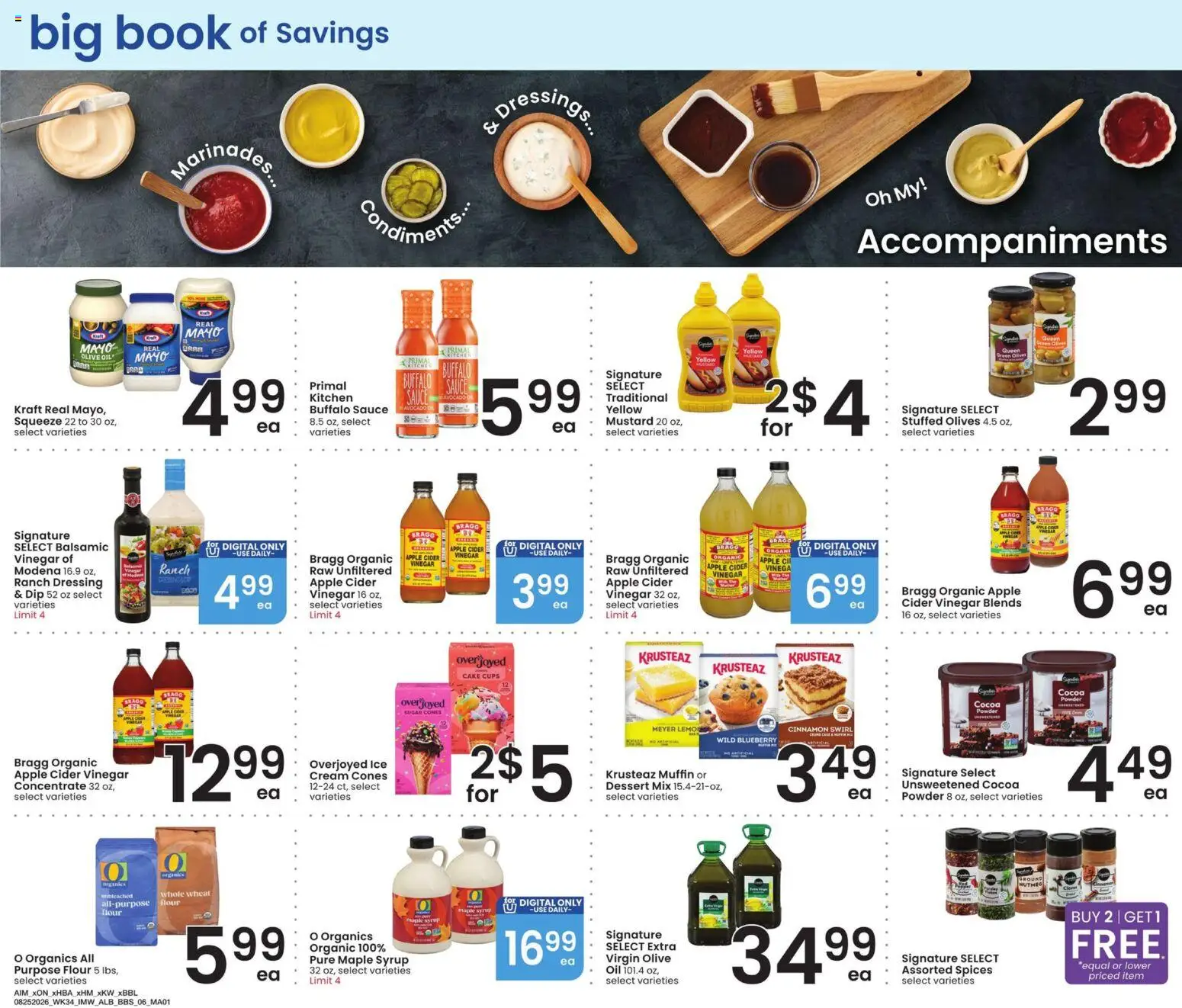 Albertsons Big Book of Savings - valid from 08/25/2026 | Page: 6 | Products: Dessert, Ice cream, Spices, Sauce