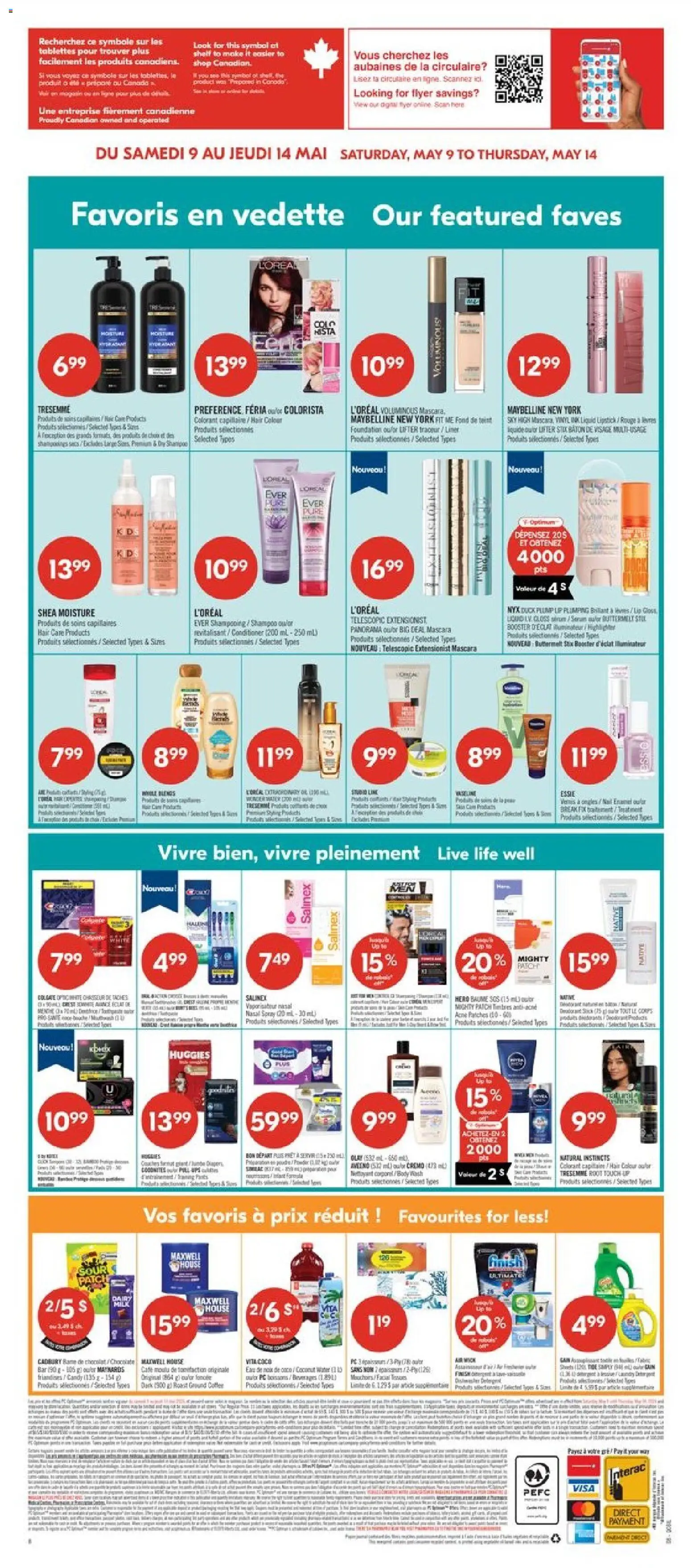 Pharmaprix flyer valid from 08.05.2026 | Page: 18 | Products: PC, Mascara, Lipstick, Chocolate
