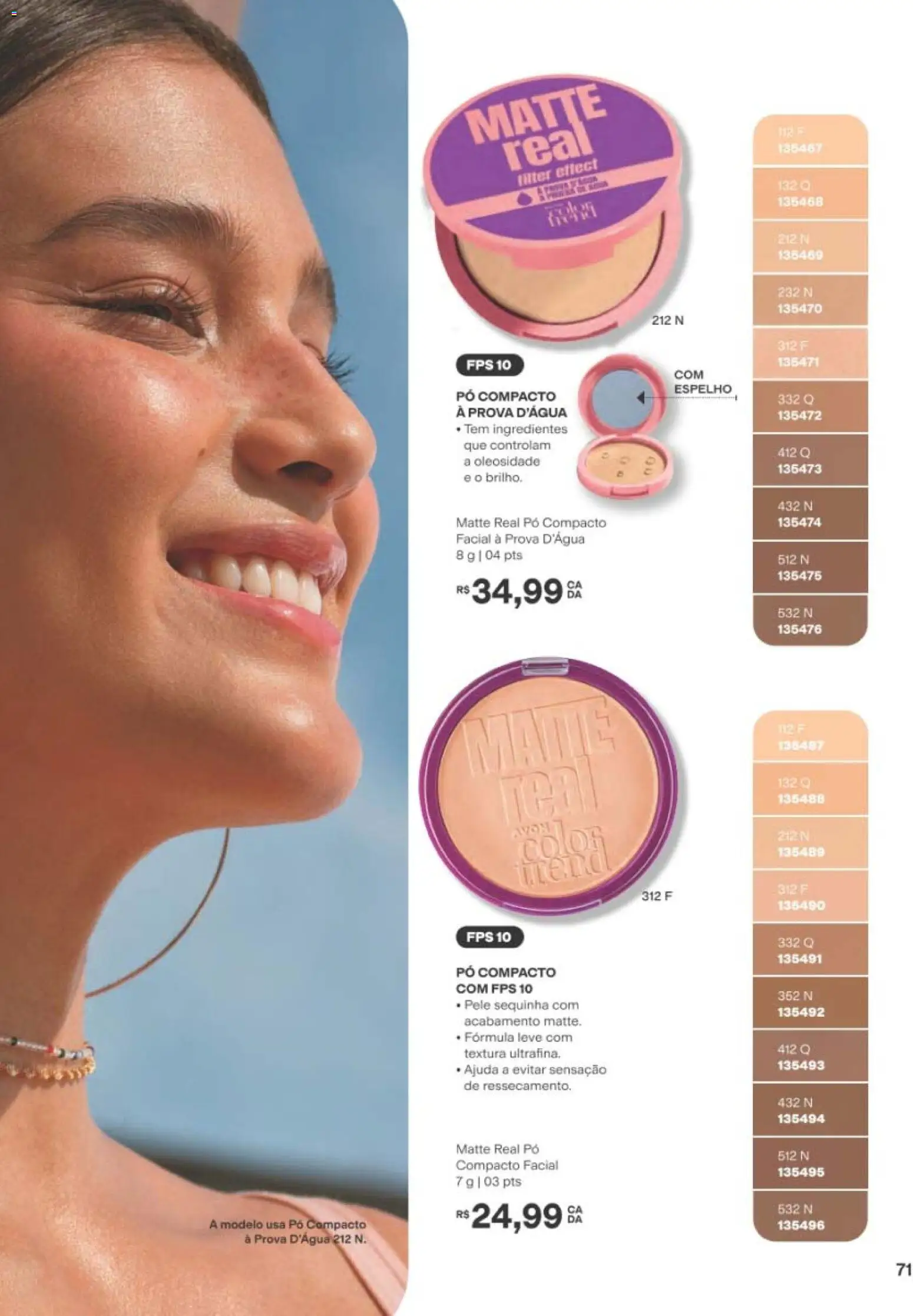 Avon Folheto - válido de 19/07/2026 | Página: 71 | Produtos: Pó compacto, Pó, Espelho