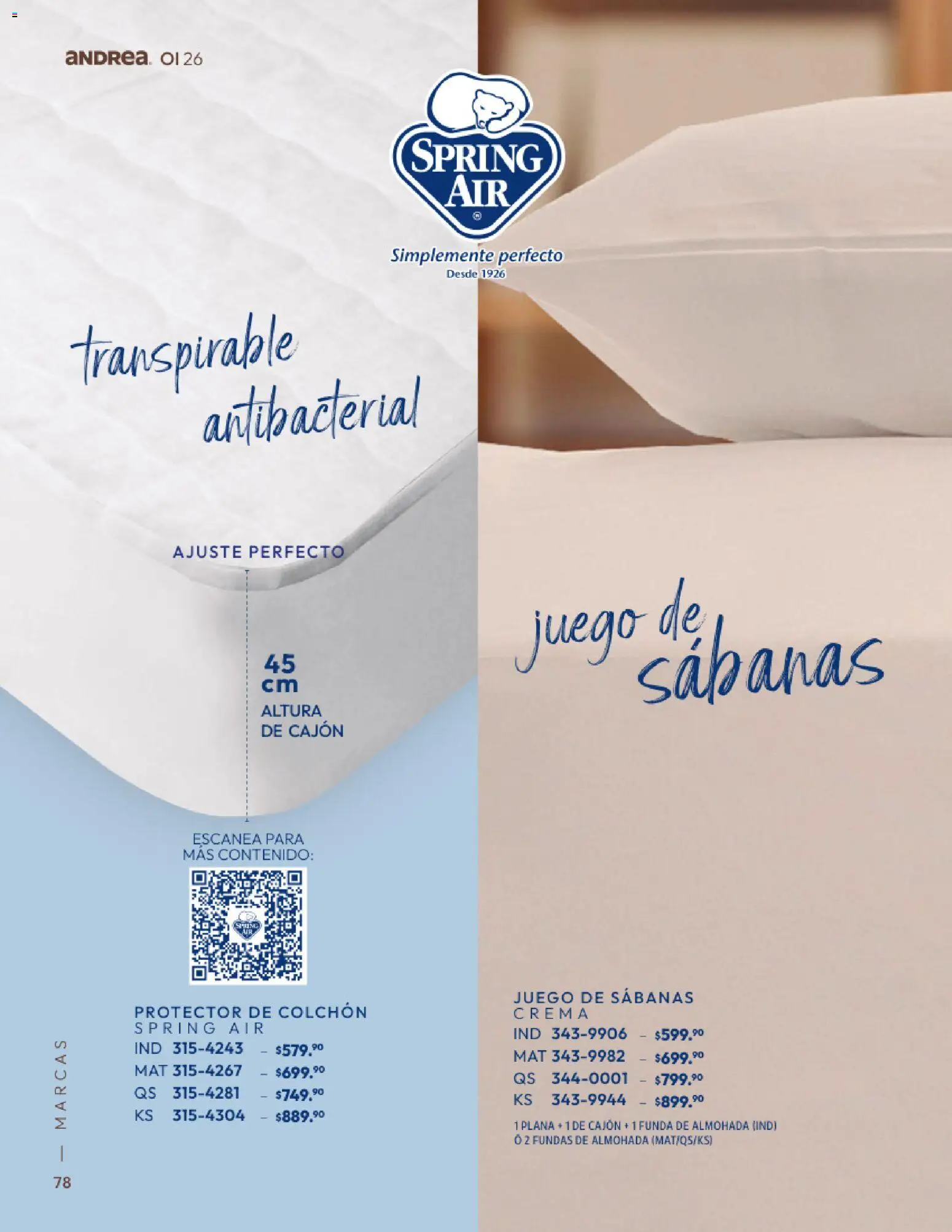Nuevas ofertas de Andrea válidas en toda la República Mexicana desde el 01/09/2026. ¡Encuentra las mejores ofertas en Andrea catálogo Home! | Página: 78