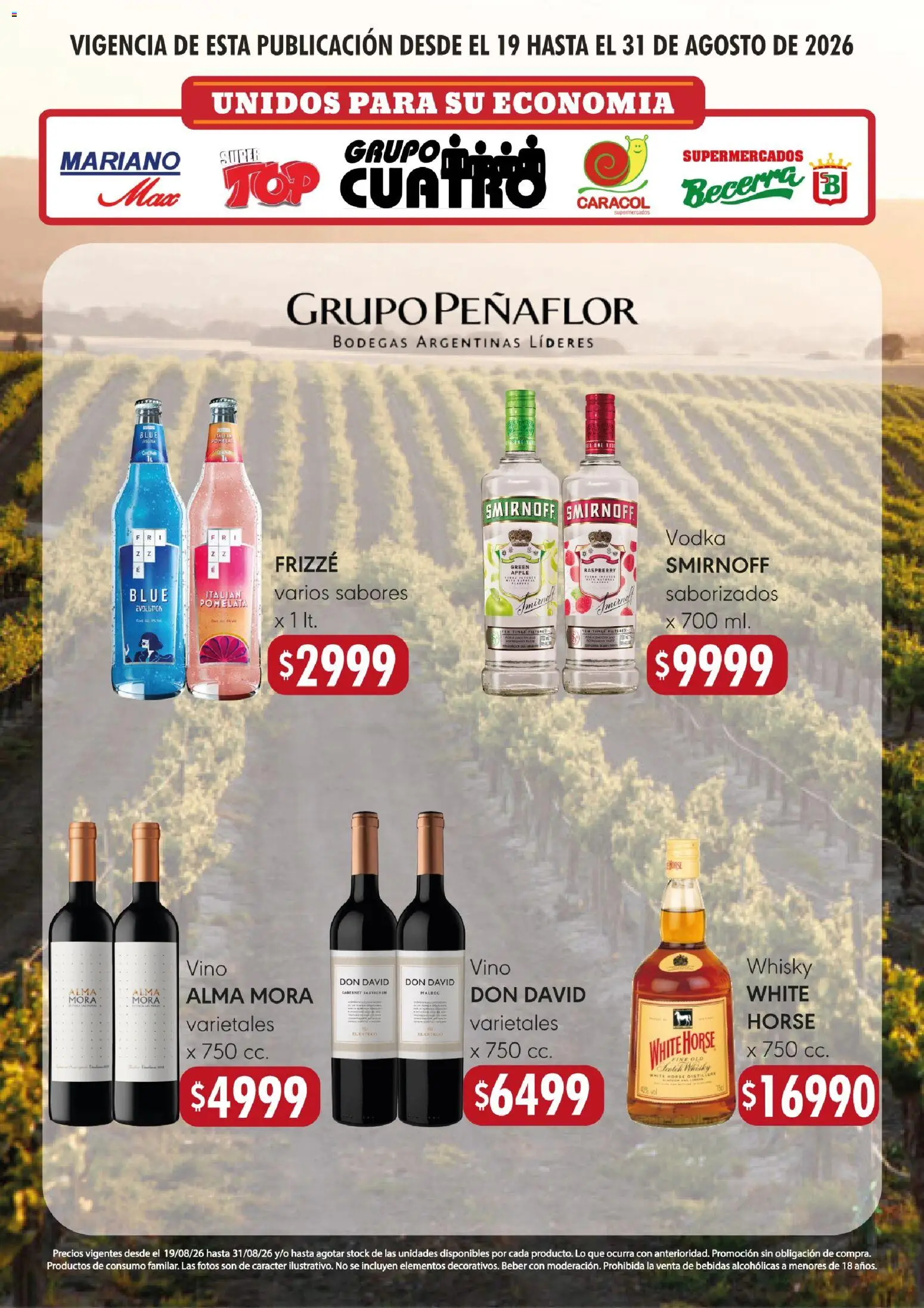 Mariano Max - Catálogo │ válido desde el 19/08/2026 | Página: 17 | Productos: Whisky, Top, Bebidas, Vino