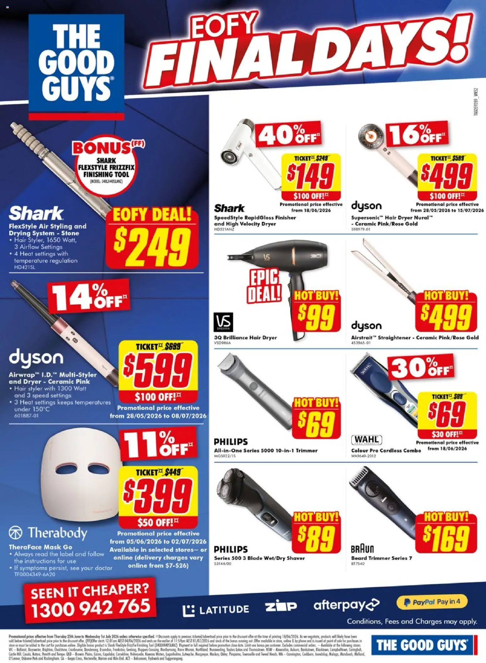 The Good Guys catalogue - valid from 25/06/2026 | Page: 19 | Products: Mask, Phone, Hair styler, Dryer