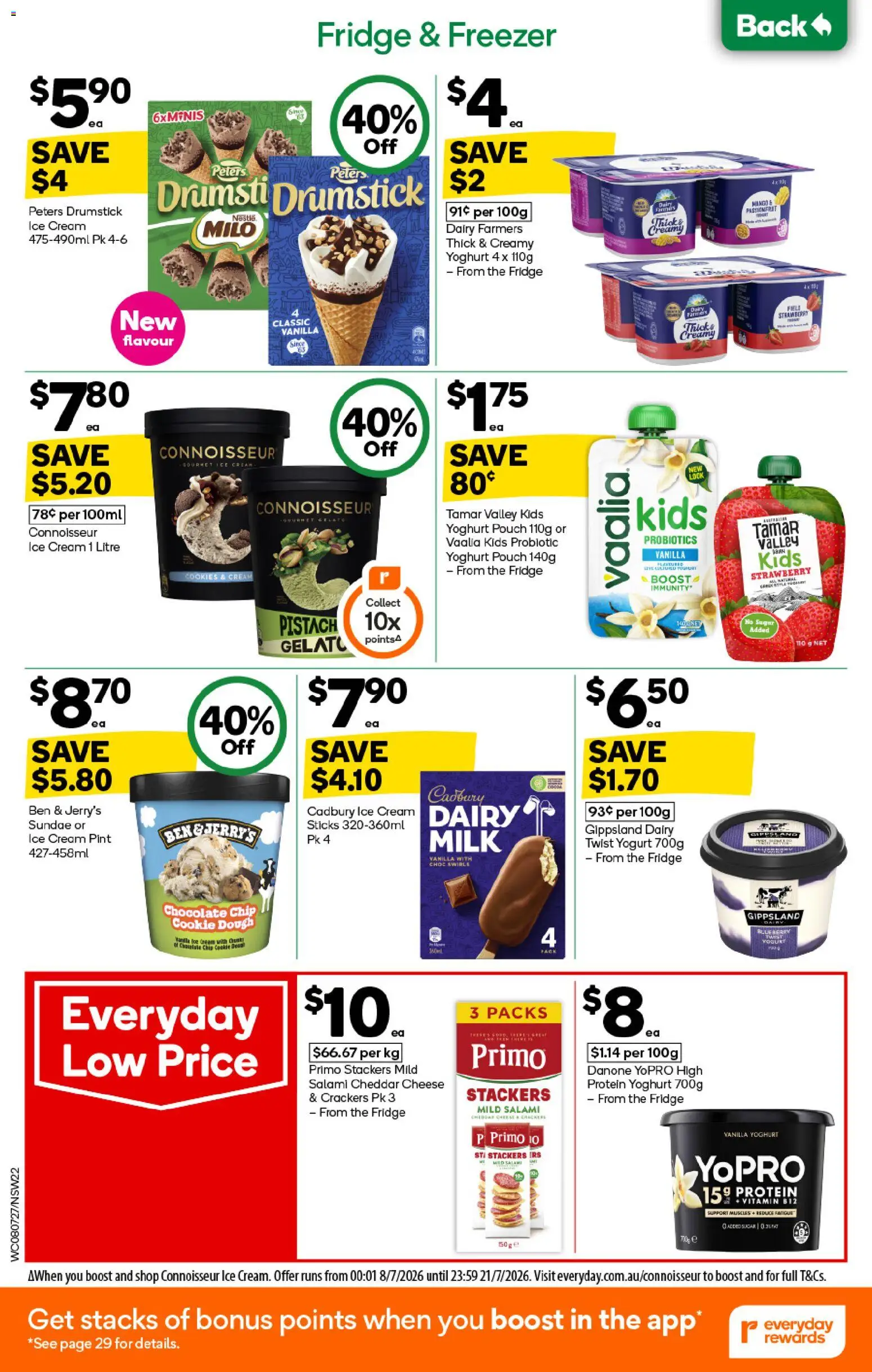 Woolworths catalogue - valid from 08/07/2026 | Page: 22 | Products: Milk, Dairy, Yoghurt, Cream