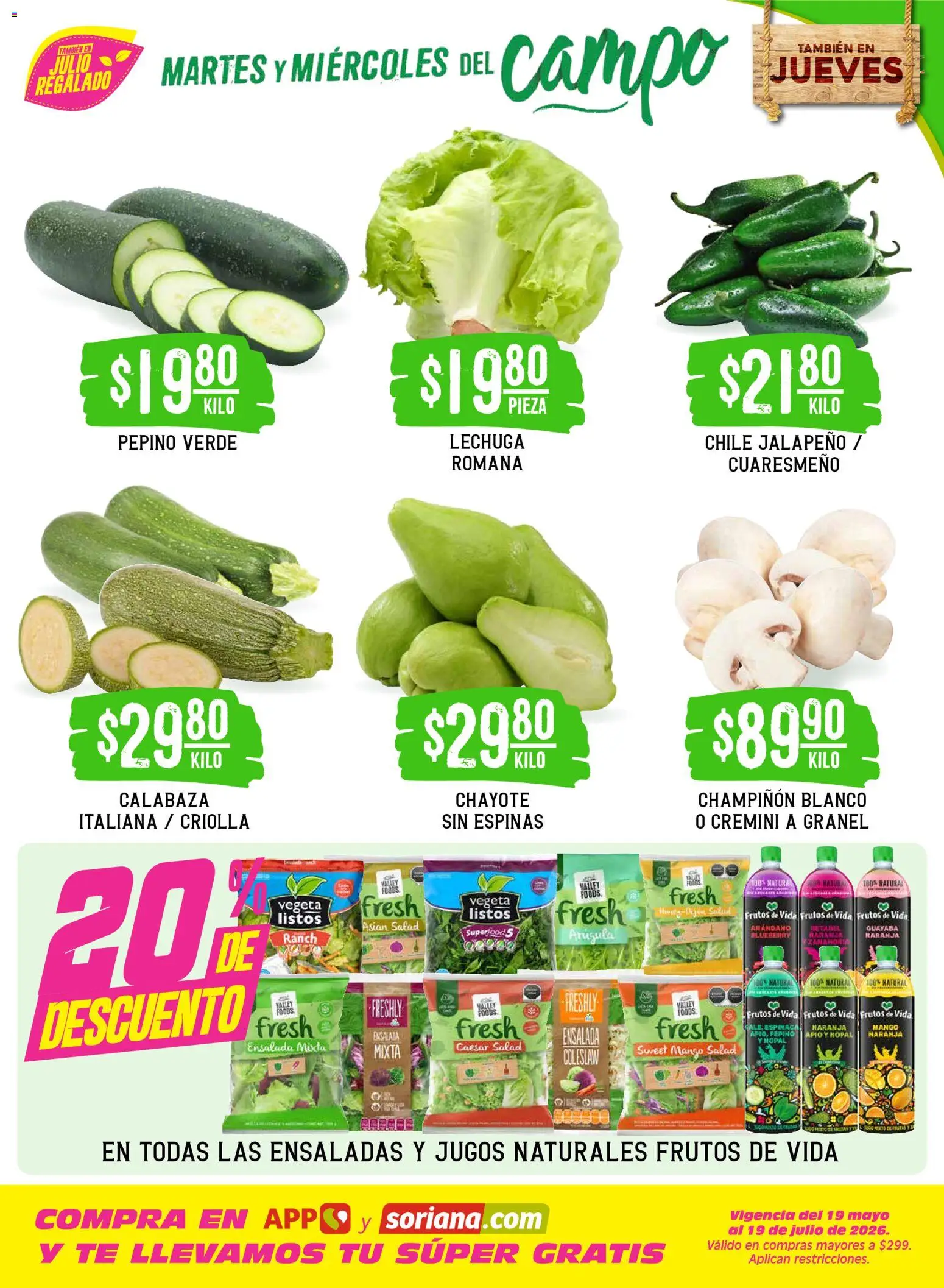 Nuevas ofertas de Soriana válidas en toda la República Mexicana desde el 14/07/2026. ¡Encuentra las mejores ofertas en Soriana Martes y Miércoles del Campo Súper: Juárez! | Página: 3