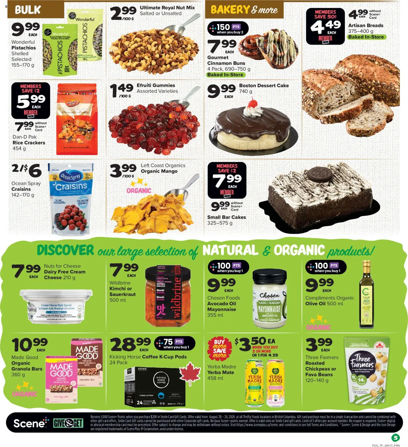 Thrifty Foods flyer valid from Aug 20, 2026 | Page: 6 | Products: Bakery, Mango, Avocado oil, Avocado