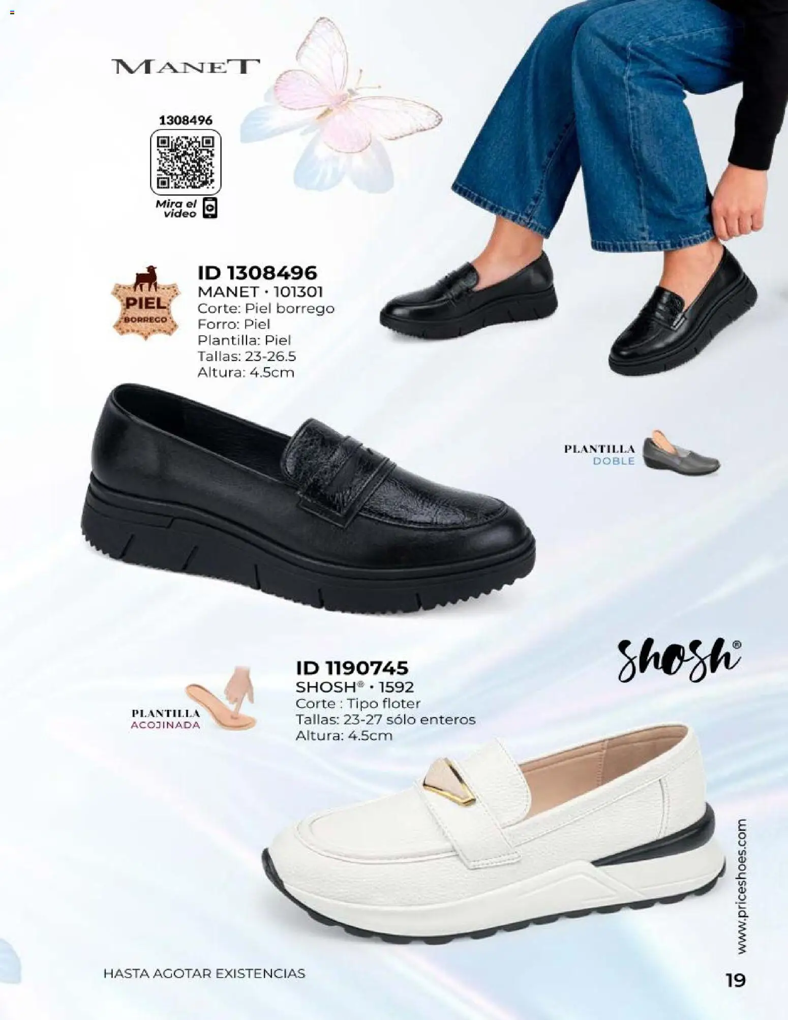 Nuevas ofertas de Price Shoes válidas en toda la República Mexicana desde el 23.04.2026. ¡Encuentra las mejores ofertas en Price Shoes catálogo Especial Confort! | Página: 19 | Productos: Video