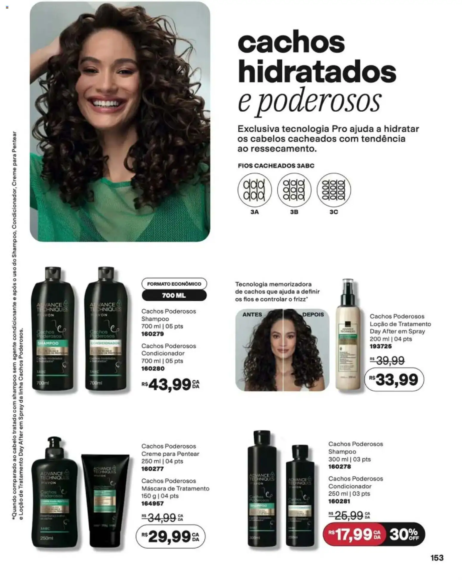 Avon Folheto - válido de 12/10/2026 | Página: 155 | Produtos: Shampoo, Condicionador, Creme, Creme para pentear
